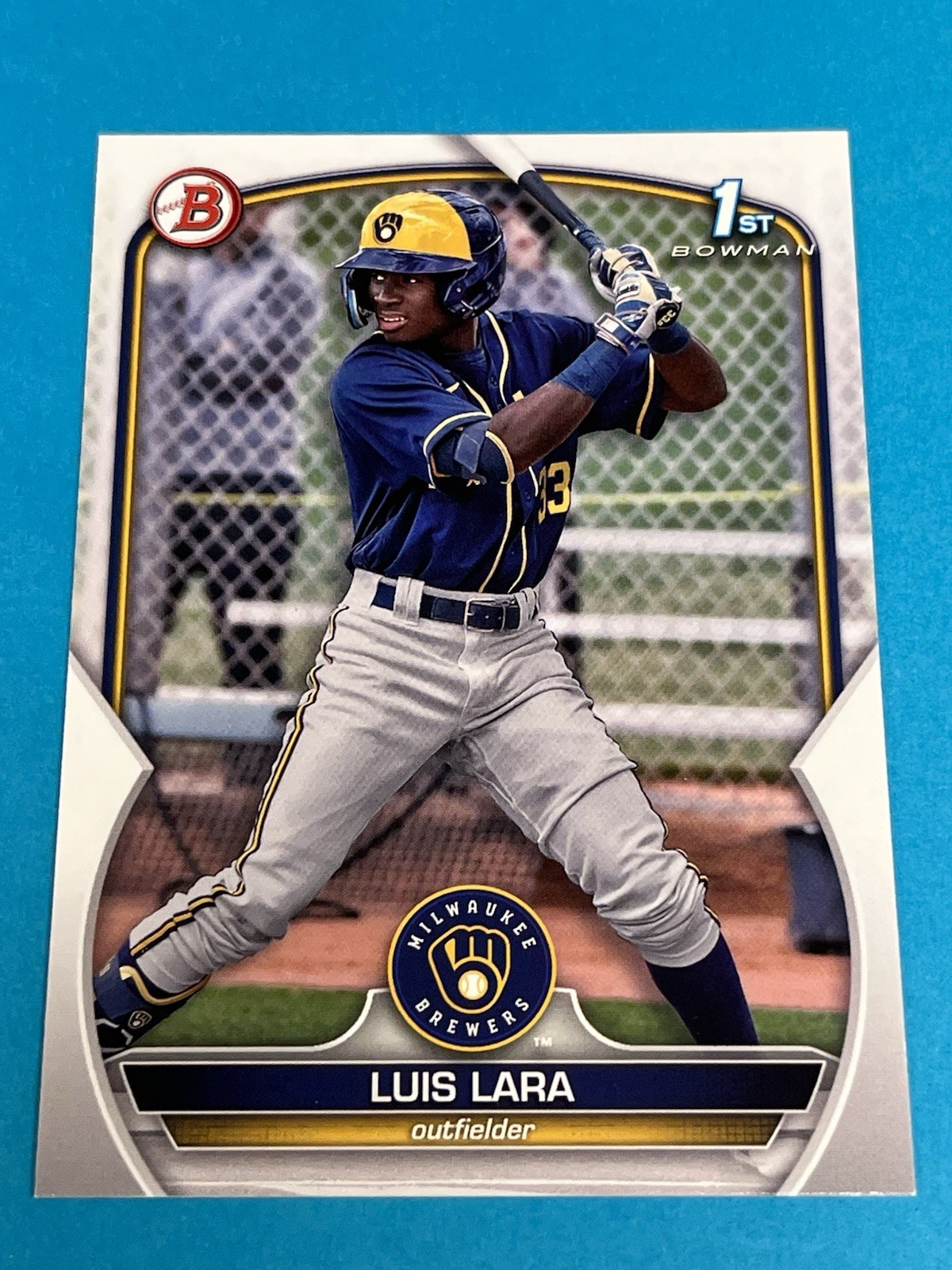 2023 Bowman LUIS LARA 1st Bowman #BP-100 Milwaukee Brewers Qty Avail