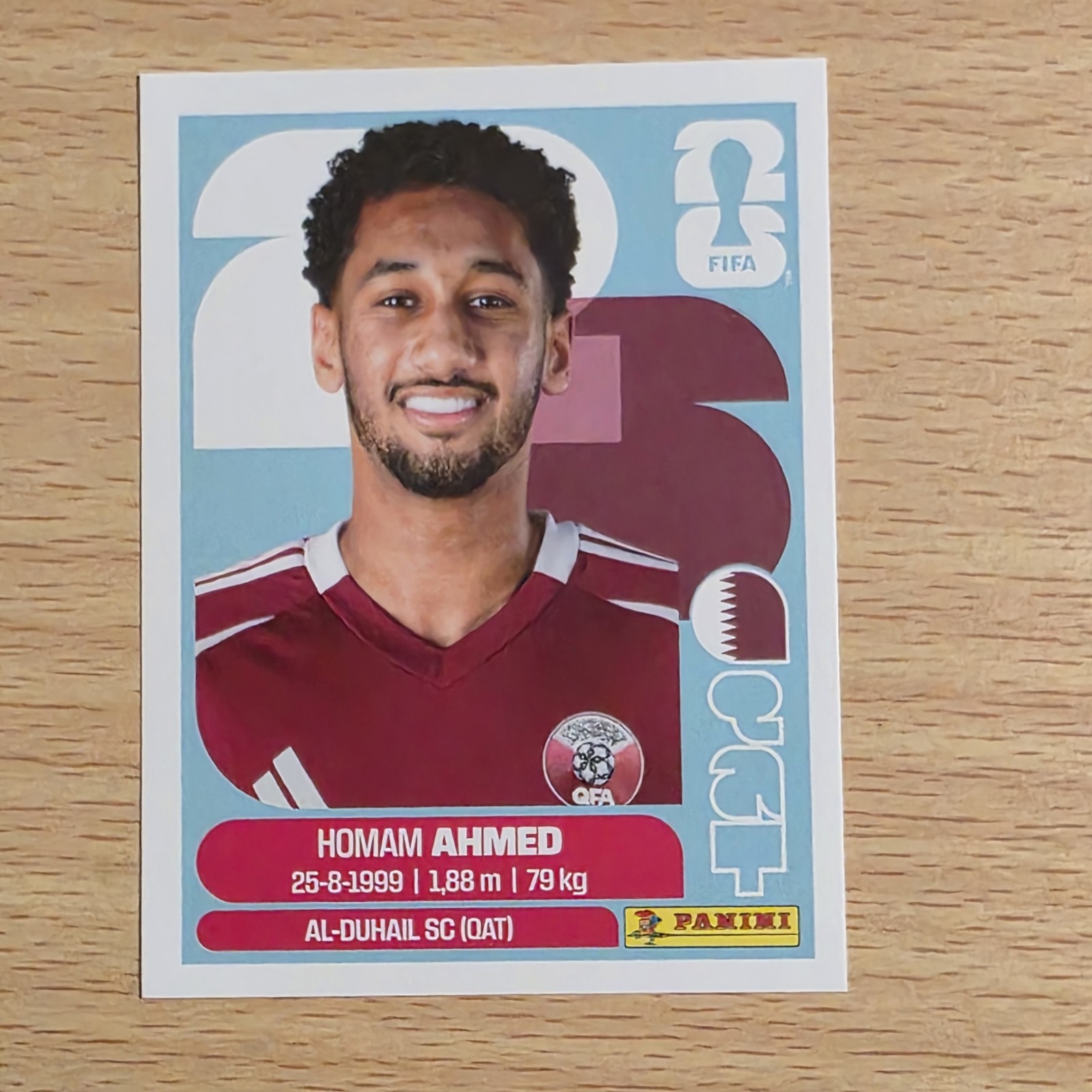 2026 Panini FIFA World Cup Sticker Homam Ahmed #QAT 5 Qatar