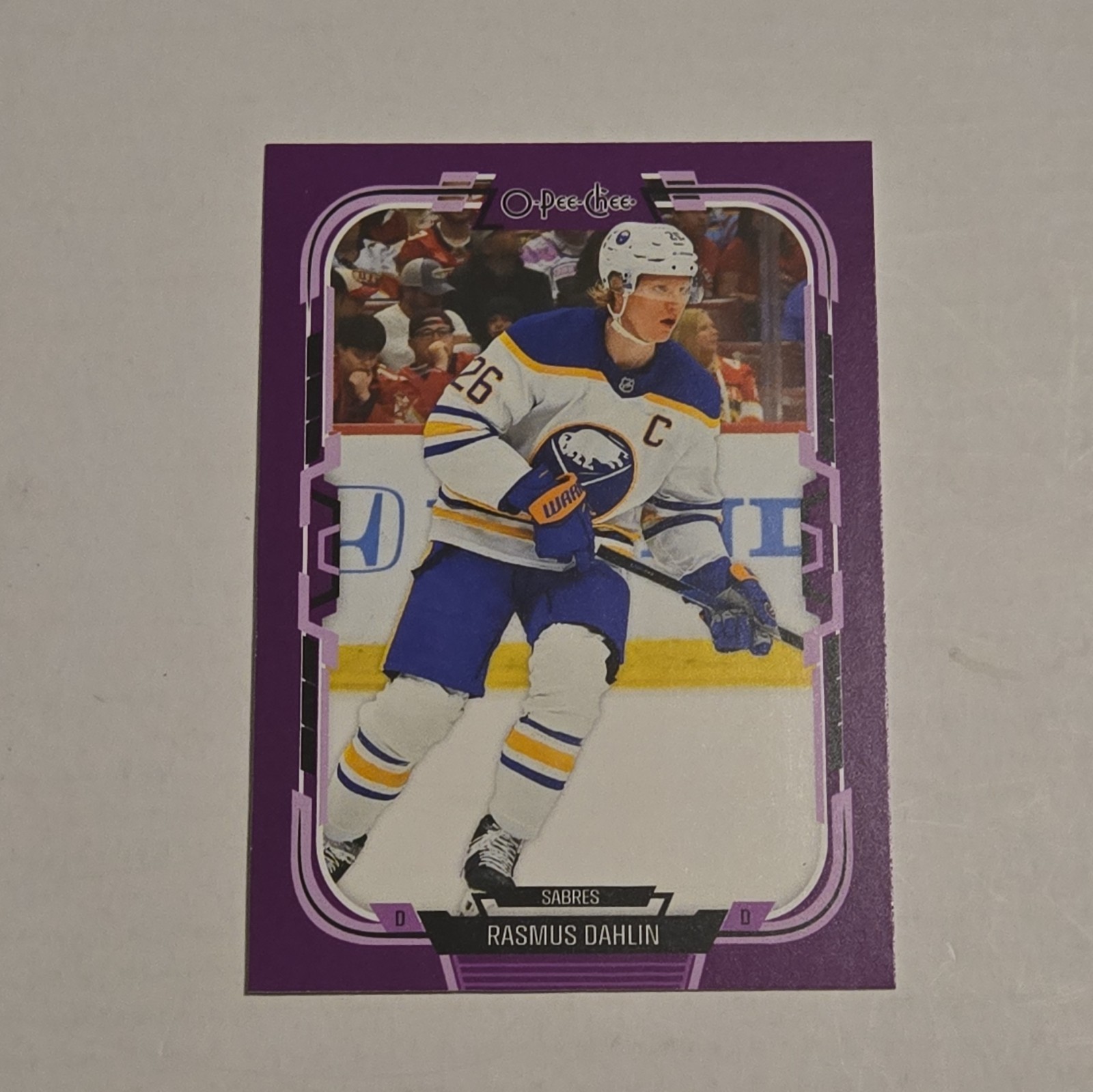 2025-26 O-PEE-CHEE Hockey RASMUS DAHLIN Purple 49/49 #346 Sabres BOOKEND!!!!🔥🔥