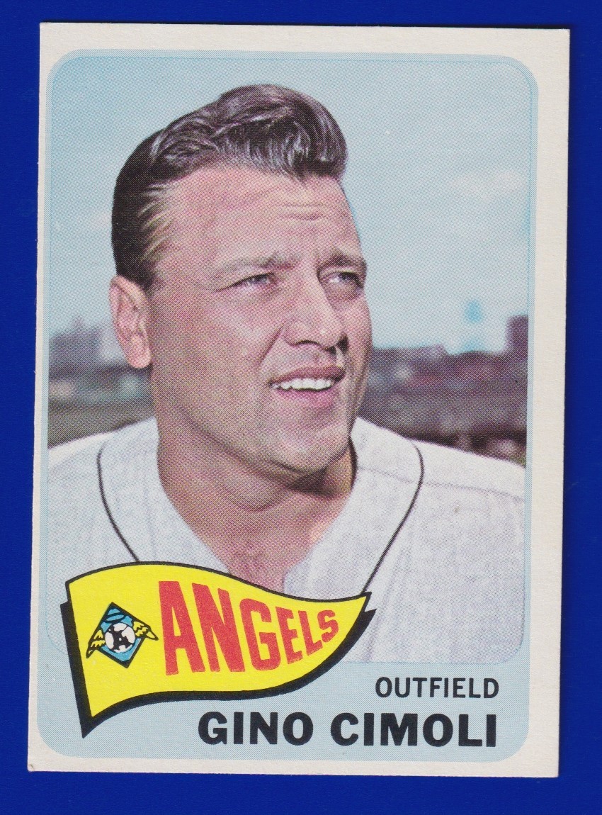 GINO CIMOLI angels 1965 TOPPS SP #569 EX-EXMINT (OC) NICE CORNERS NO CREASES