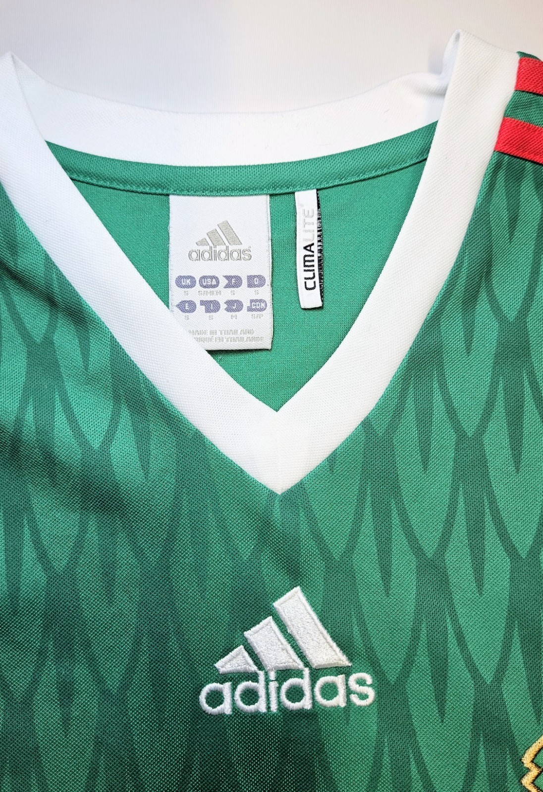 Authentic Mexico Adidas 2009/2010 Home Soccer Football Jersey Mens Size Small