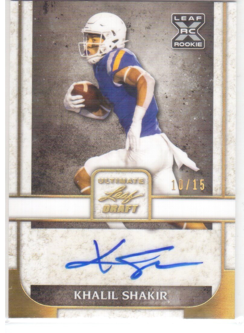 2022 Ultimate Leaf KHALIL SHAKIR RC #BA-KS1 AUTO 10/15 Grade-worthy! Bills