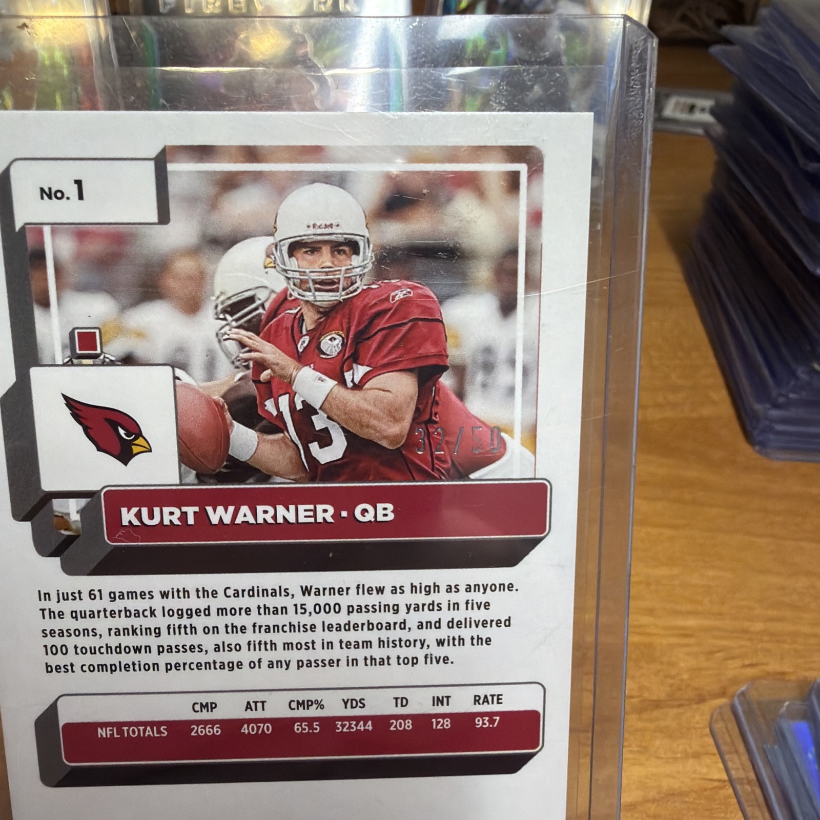 2022 Panini Donruss – Kurt Warner #1 Press Proof Gold /50