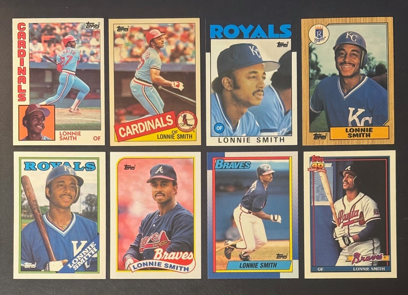 TOPPS TIFFANY – LONNIE SMITH – 8 CARD LOT – 84-85-86-87-88-89-90-91
