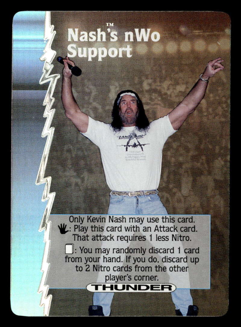 2000 Wizards Of The Coast WCW Nitro Nash’s nWo Support Foil Scott Hall ES7964