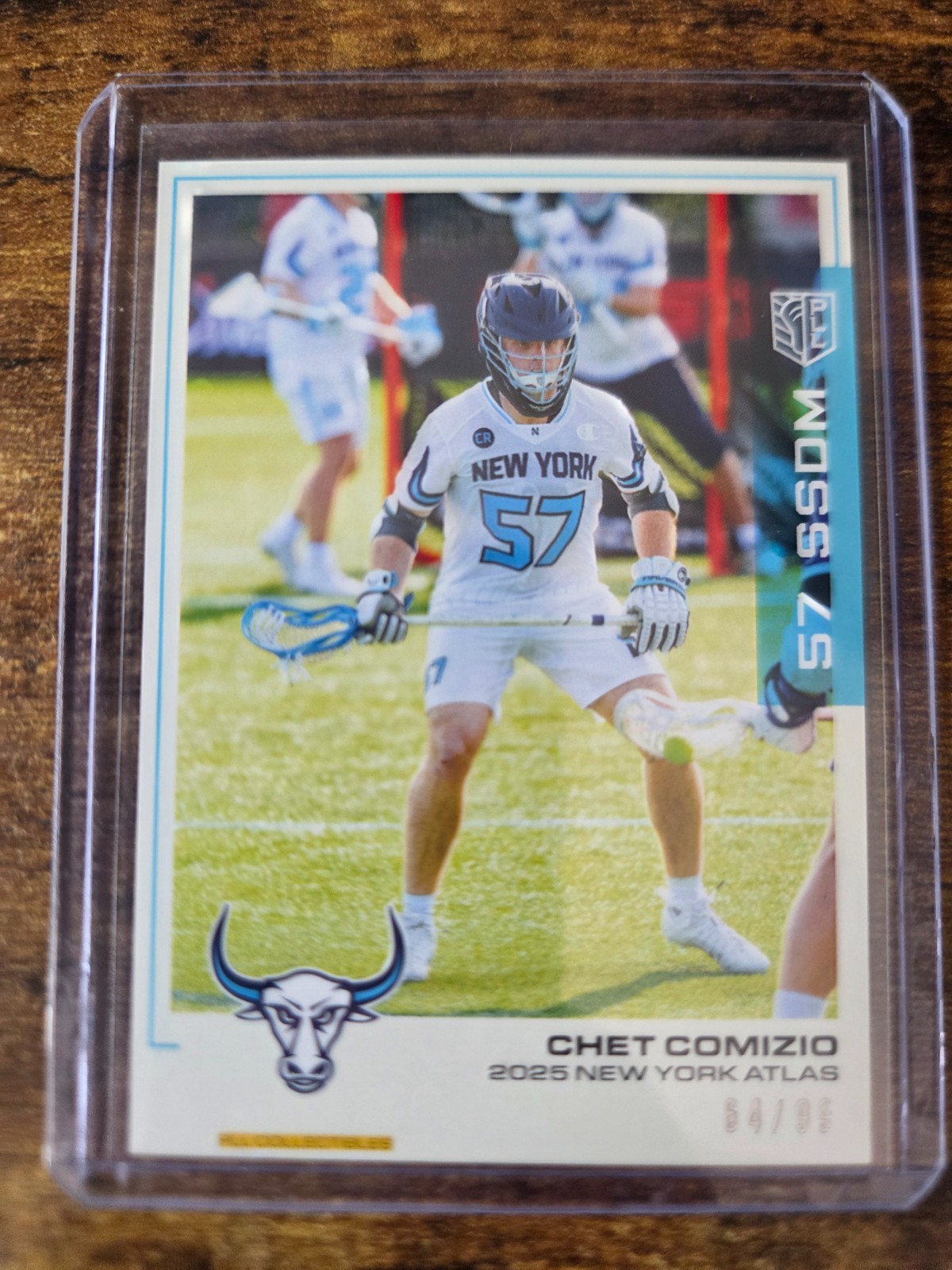 2025 PLL Lacrosse Flagship Chet Comizio Blue 64/99 New York Atlas