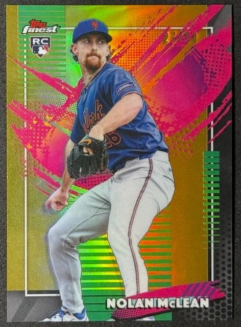Nolan McLean – 2026 Topps Finest GOLD REFRACTOR #240 – Mets Rookie RC RARE – /50