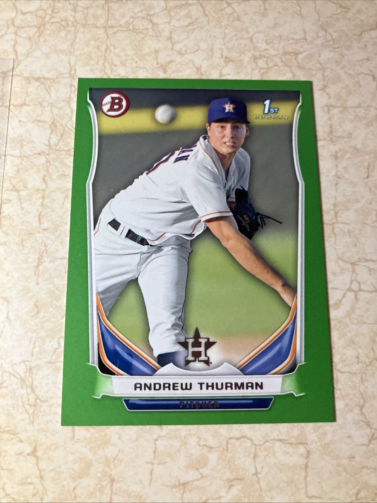 2014 Bowman Prospects Green 155/199 Andrew Thurman #BP57 MINT ROOKIE