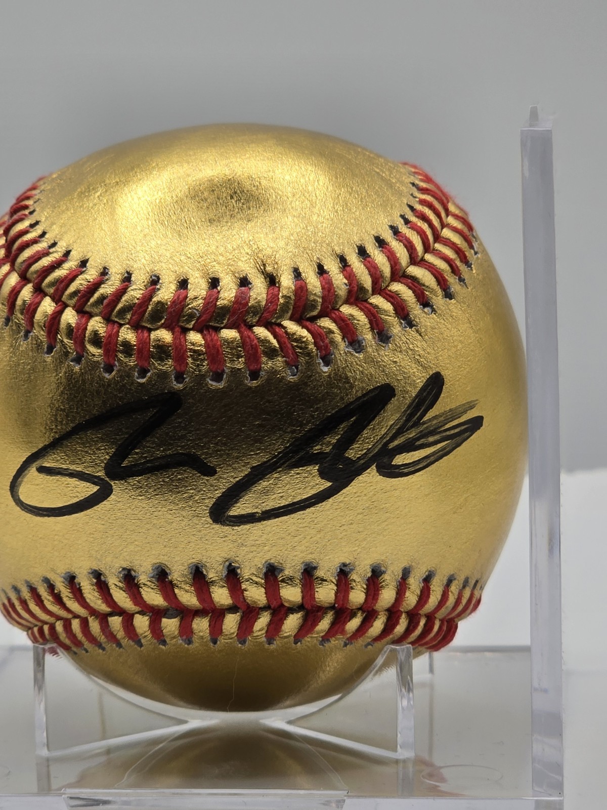 Brett Baty Signed Gold MLB Baseball ⚾ JSA COA Autographed NY Mets Star Auto 🔥