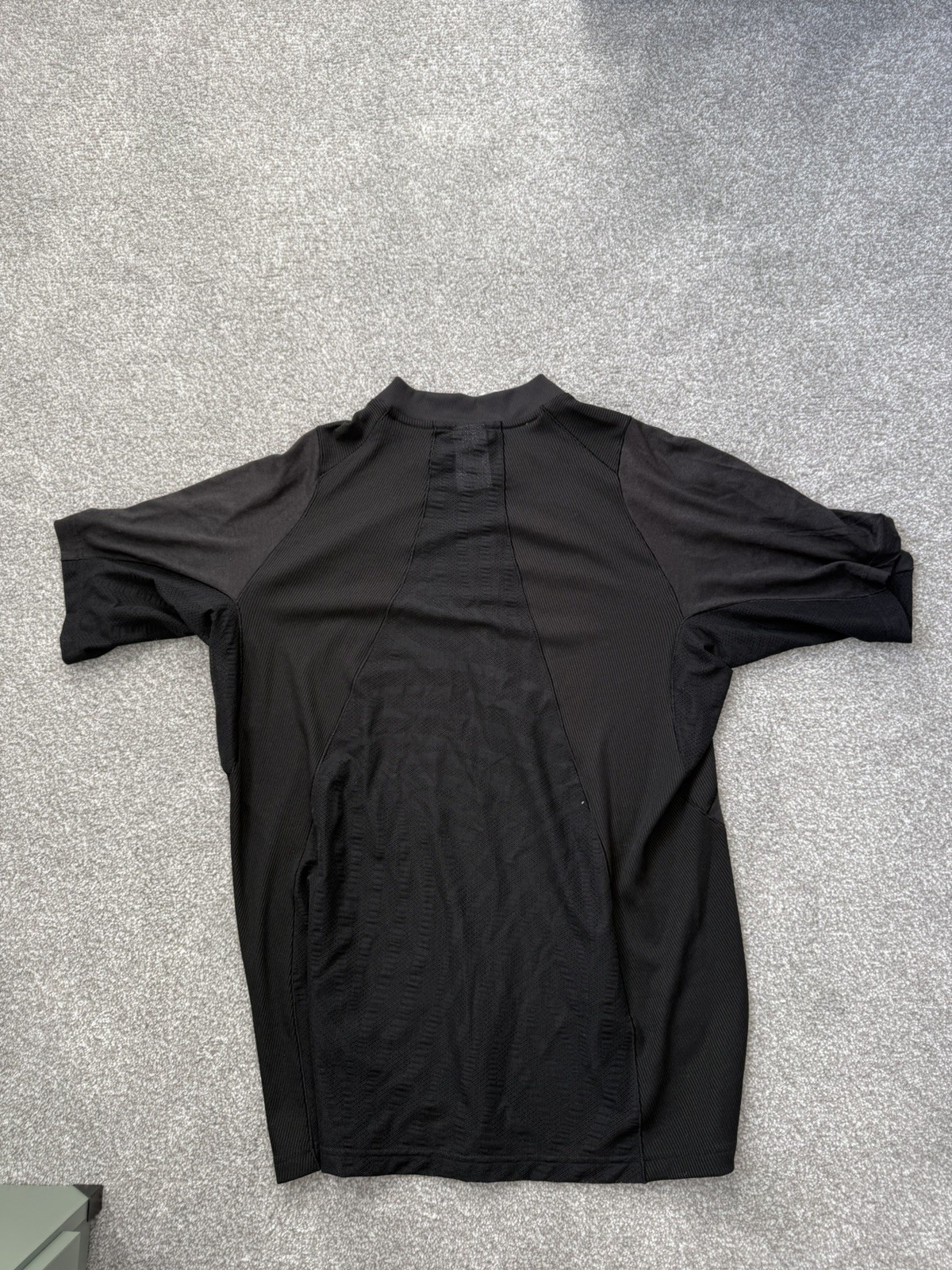 ADIDAS Y3 ROLAND GARROS ZIP CREW TENNIS SHIRT 2015/2016 BLACK AI1150 SIZE L