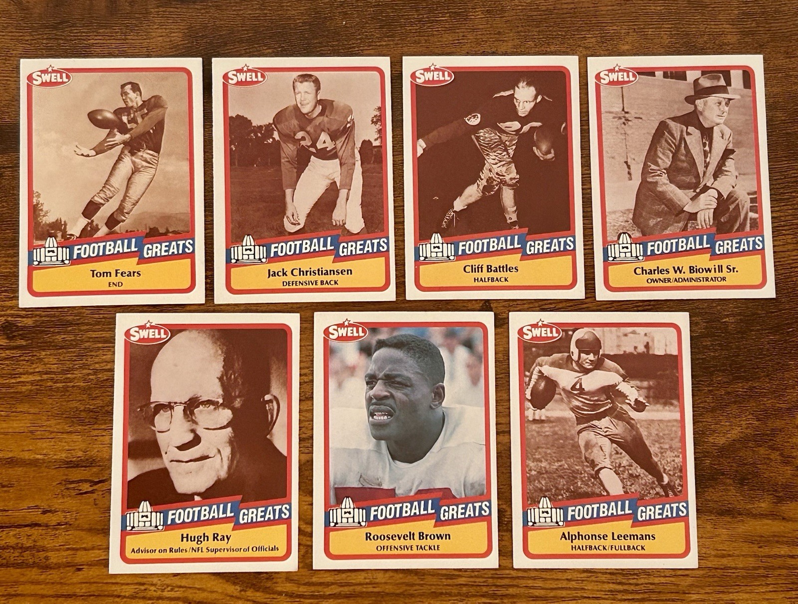 1989 Swell 🏈 *Football Greats* 7 Card Lot 🔥