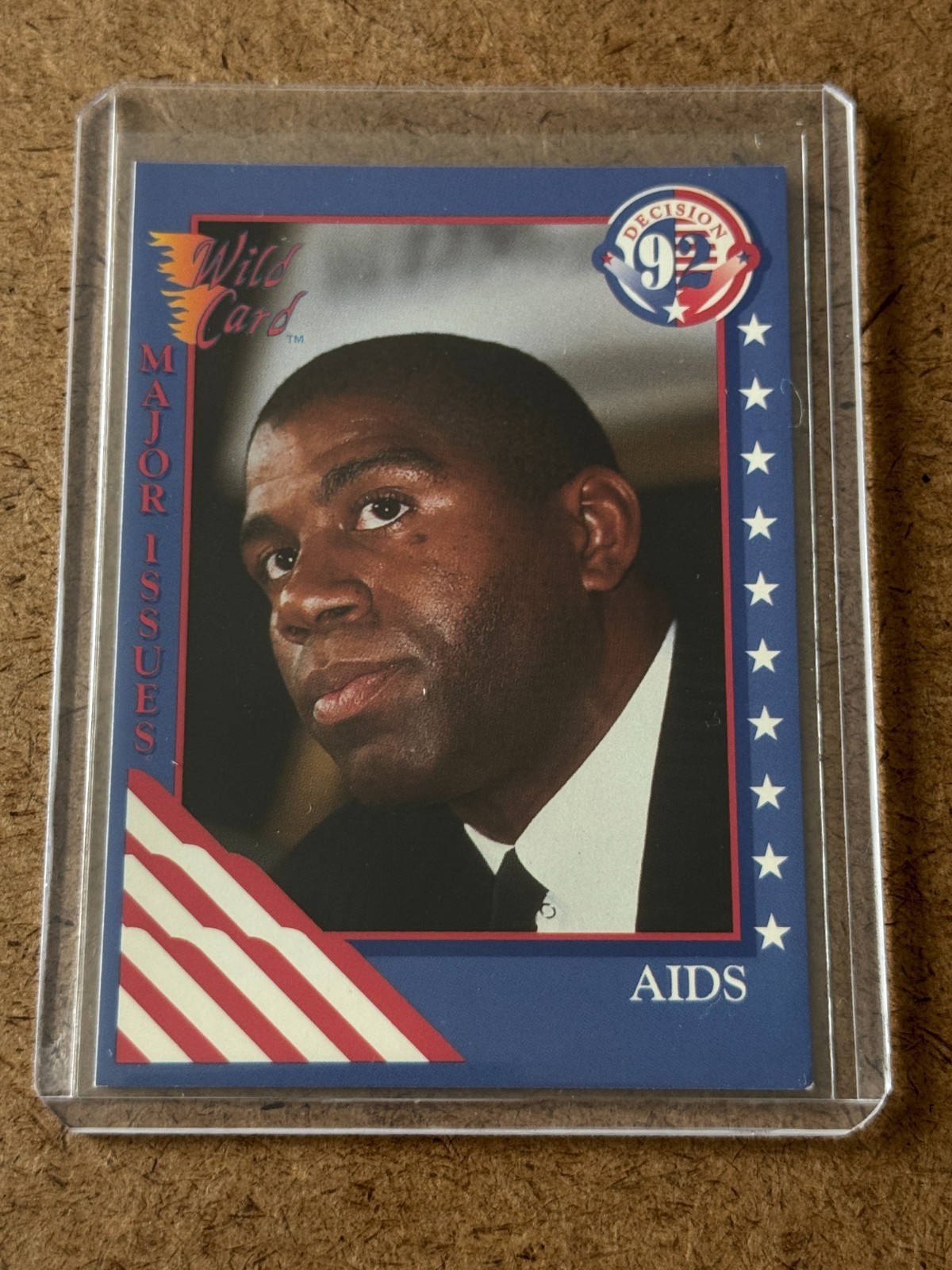 1992 Wild Card Decision #16 Earvin MAGIC Johnson HIV Lakers NBA Retirement AIDS