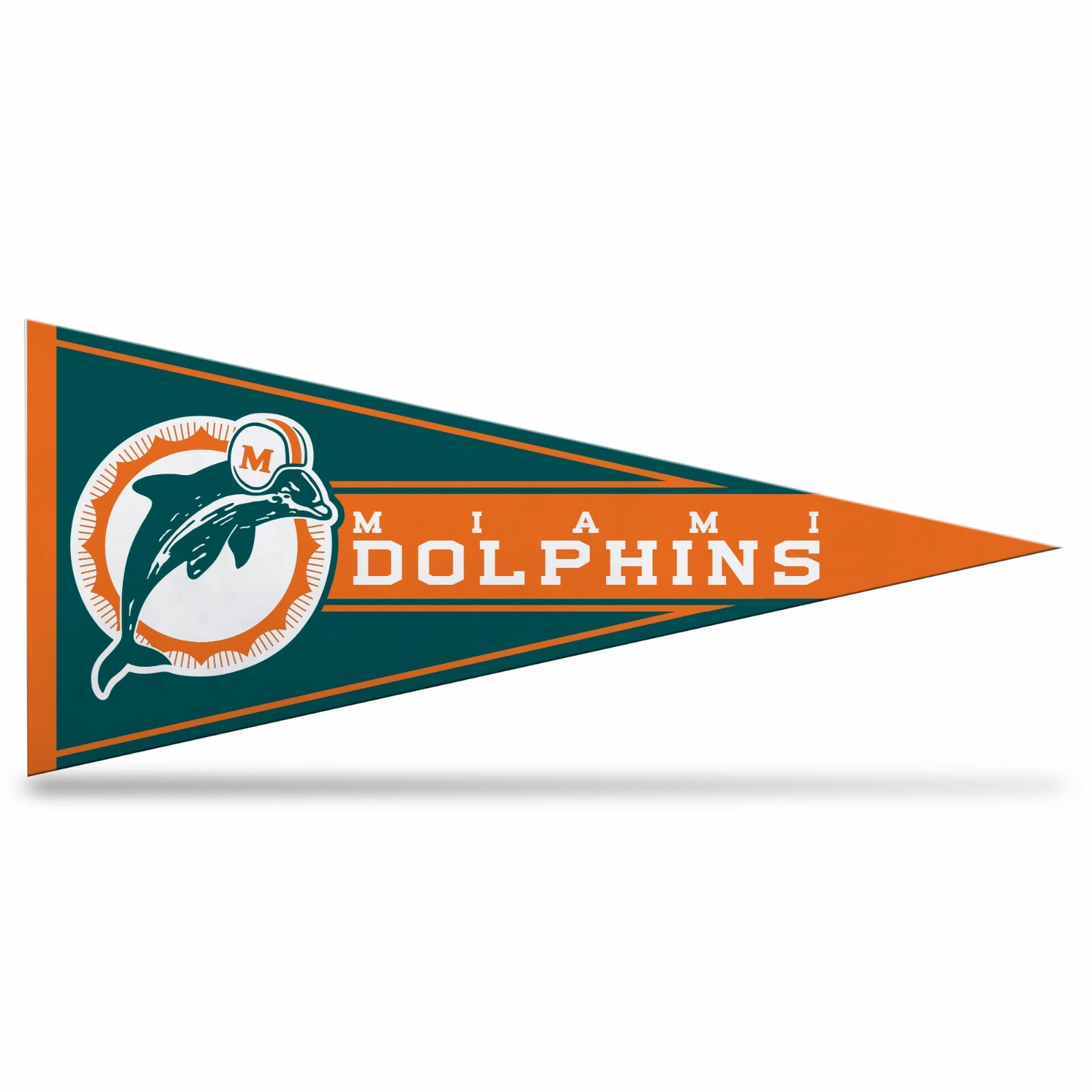 Miami Dolphins NFL Retro Mini Pennant 9″x4″, New, felt, Made in USA
