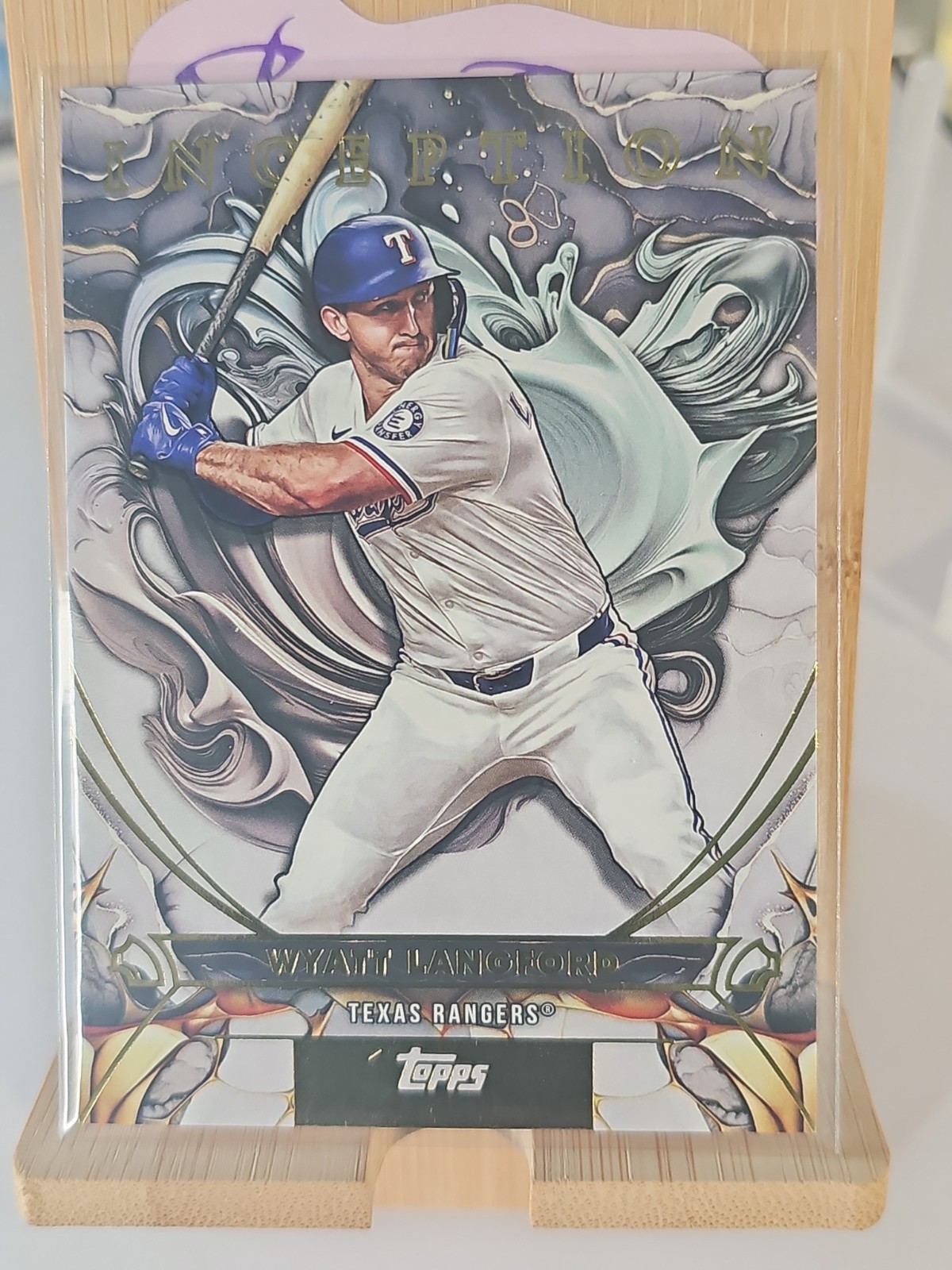 2025 Topps Inception Wyatt Langford #118 Short Print ~ Texas Rangers