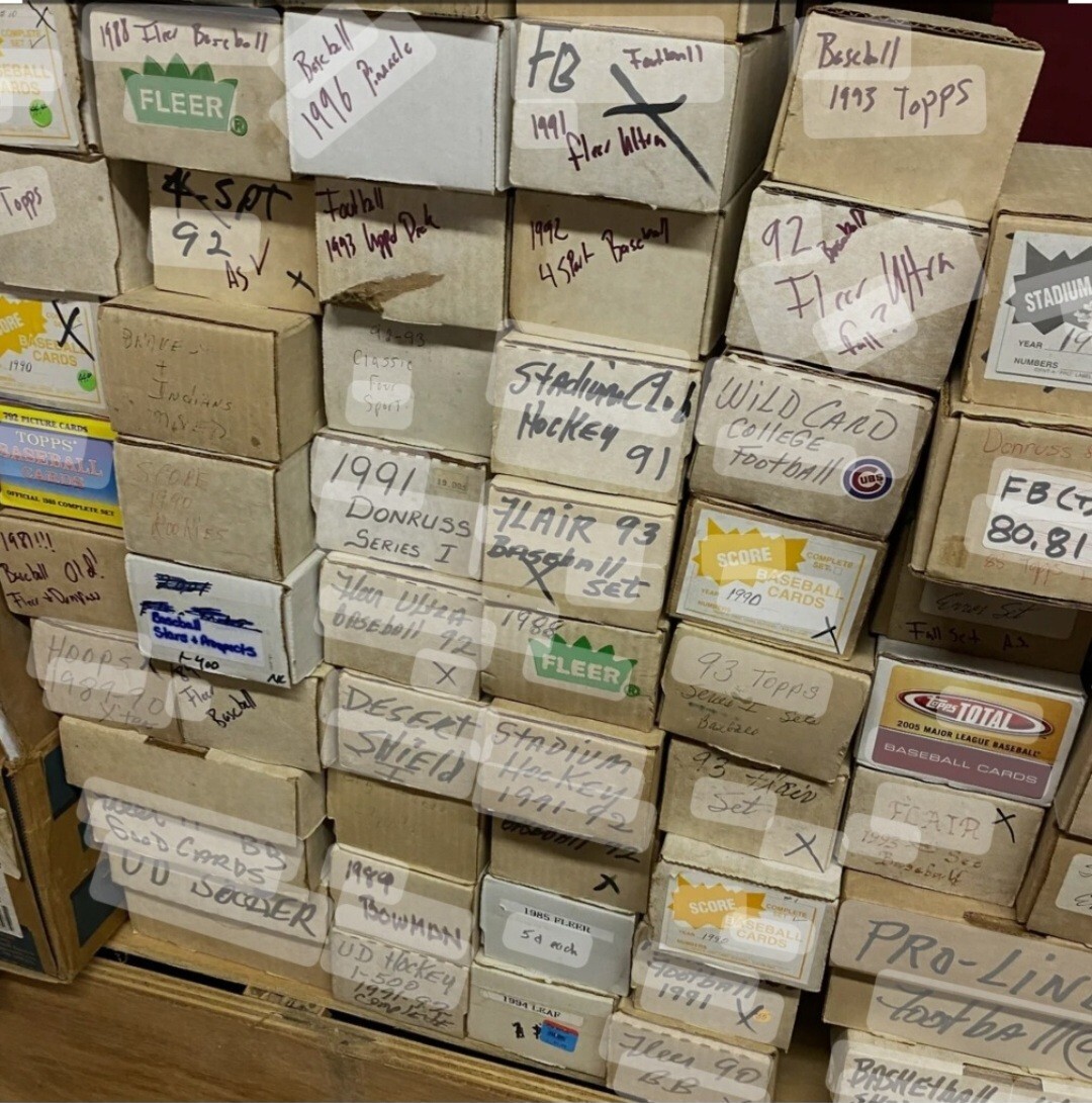 Sport Card Storage Unit Estate Vintage NBA Cards – BCW 300 COUNT BOX FULL OF NB