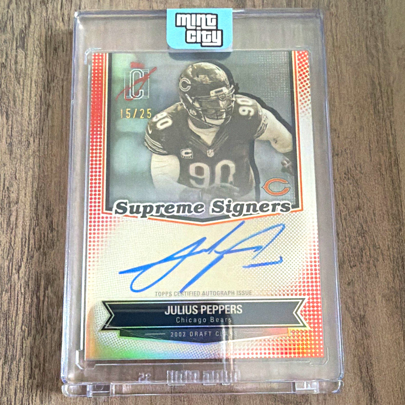 Topps Signature Class Supreme Signers Julius Peppers SS-JP Red /25 Auto