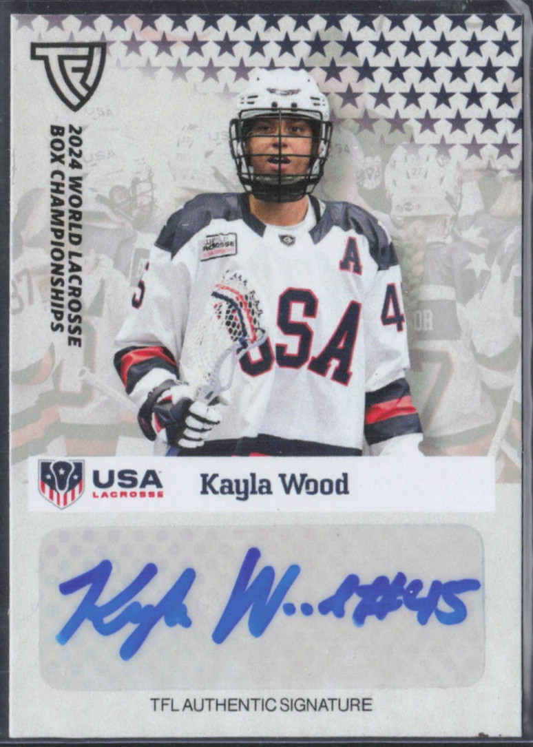 2024 TFL World Box Lacrosse Championships Autograph Kayla Wood
