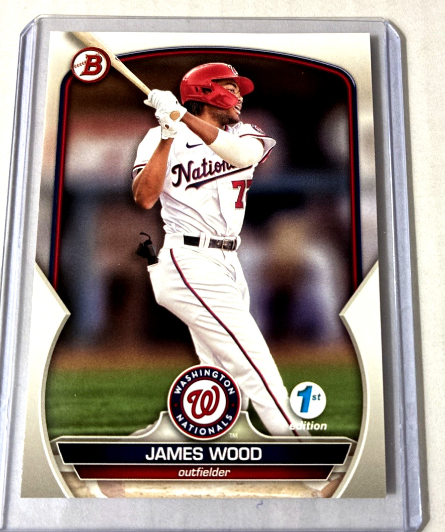 1st Edition- 2023 Bowman 1st Edition #BPPF-129- James Wood Rookie Rc Card