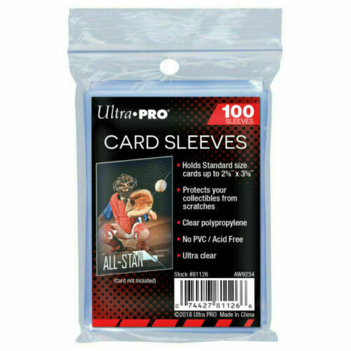 100 Ultra Pro Soft Penny Standard Loose Card Sleeves Sports Gaming FREE SHIPPING