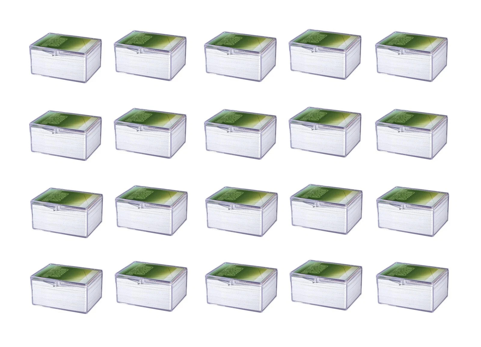 ULTRA PRO CASE of 100 NEW 100 Card Hinged Plastic Box Holders For Trading Cards!