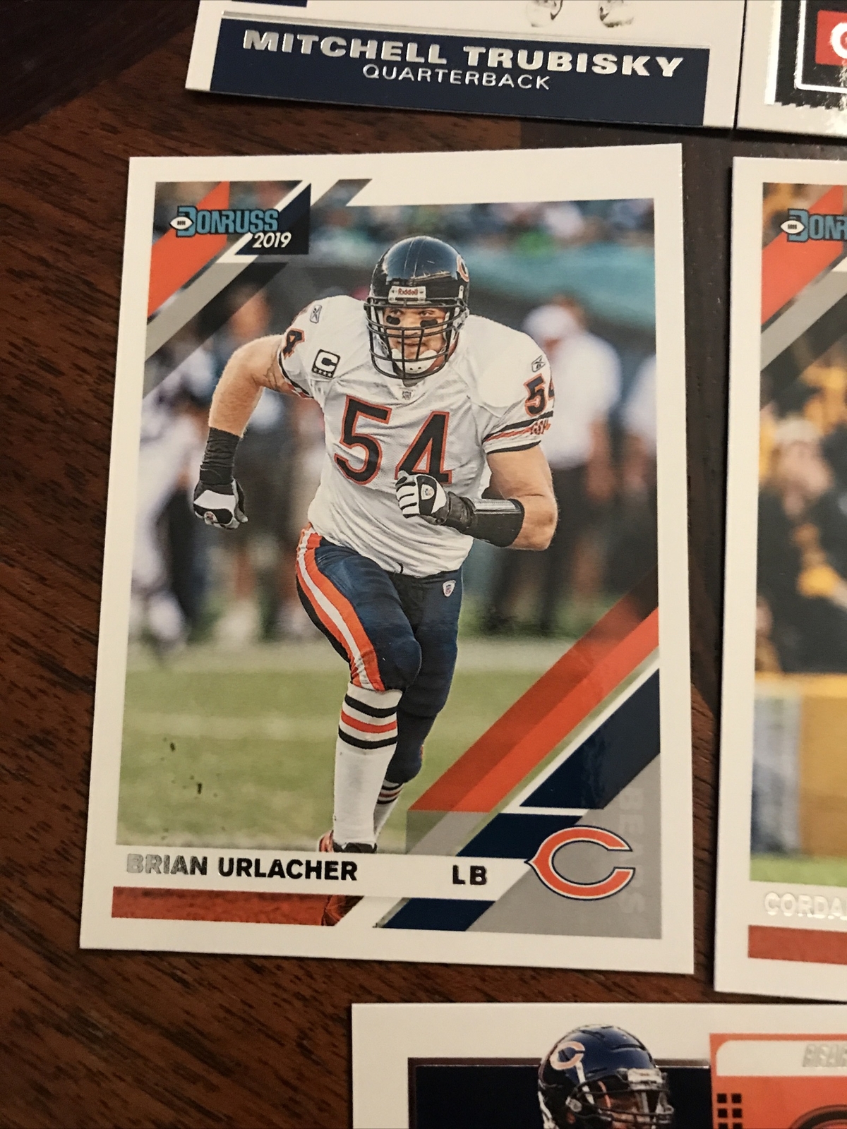 Chicago Bears Cards Mack, Montgomery, Urhlacher, Robinson, Option #1
