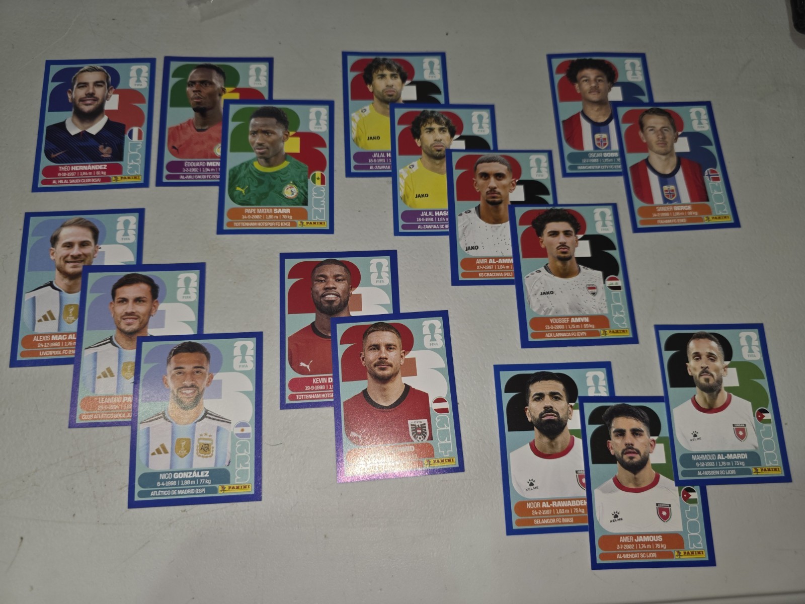 Panini 2026 World Cup Sticker Blue Border – Lot of 110