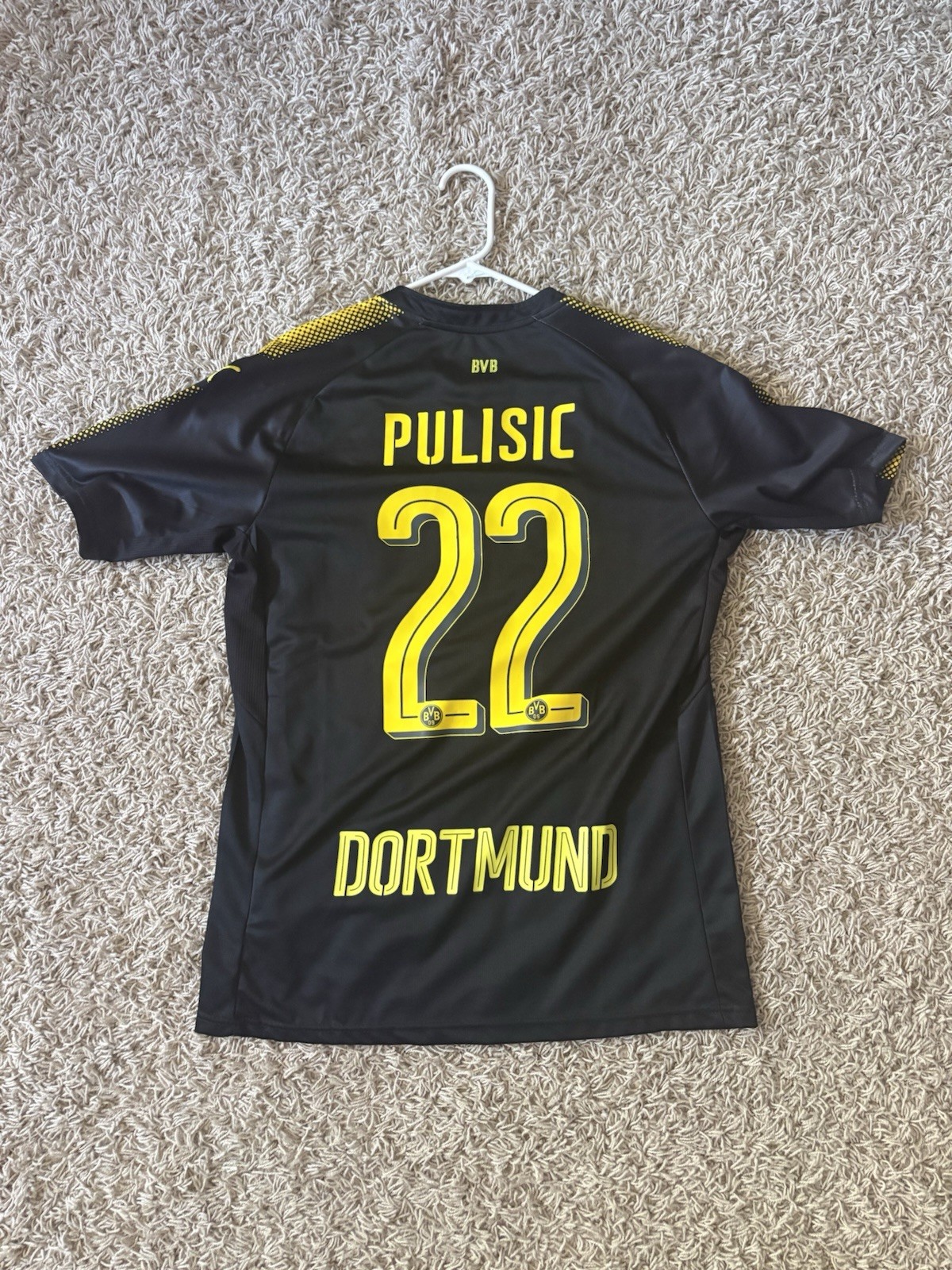 2017/18 Borussia Dortmund BVB 09 Away Jersey Christian Pulisic #22 Medium M