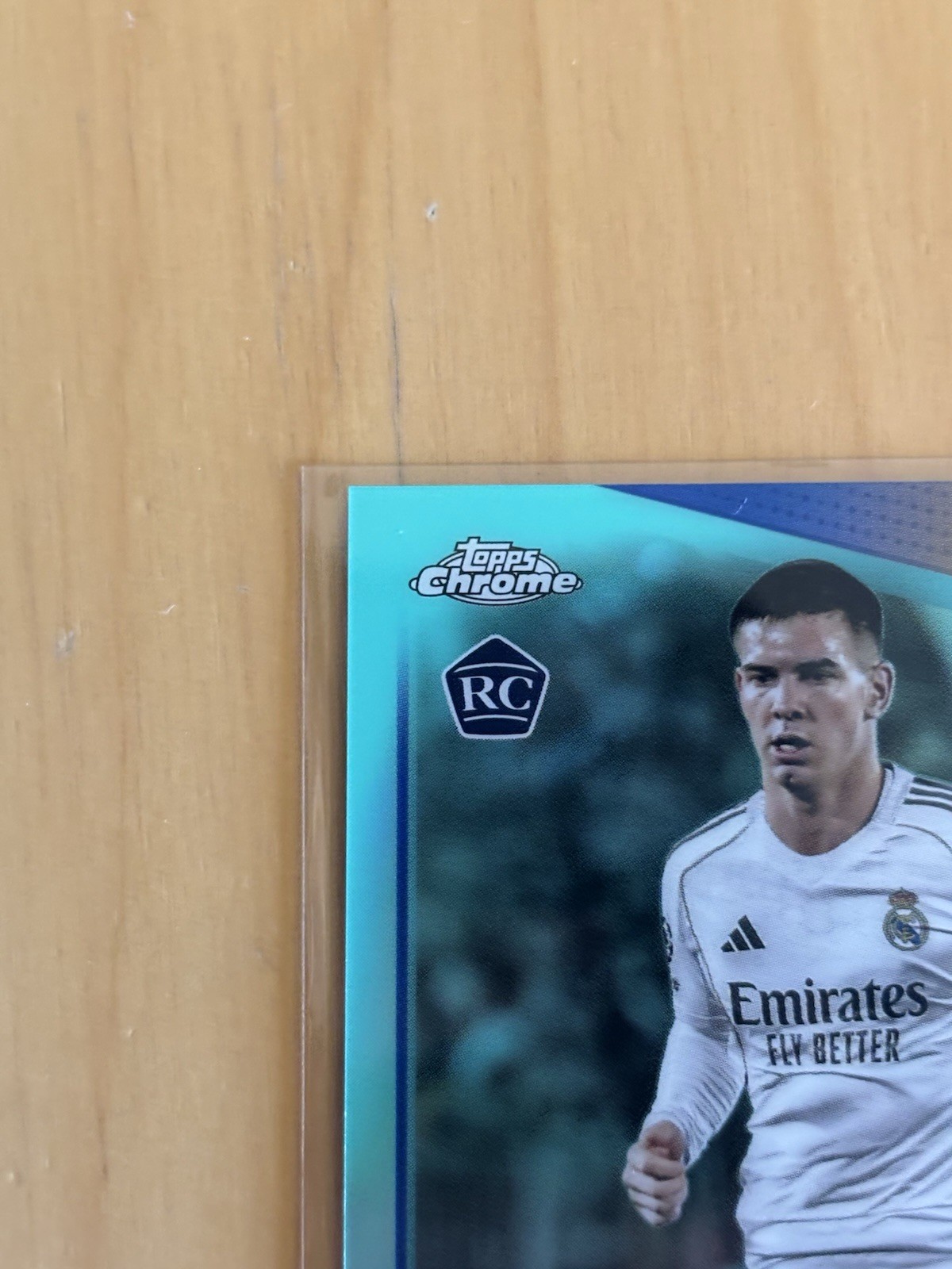 2025-26 topps franco mastantuono rc /199 Aqua Refractor Real Madrid