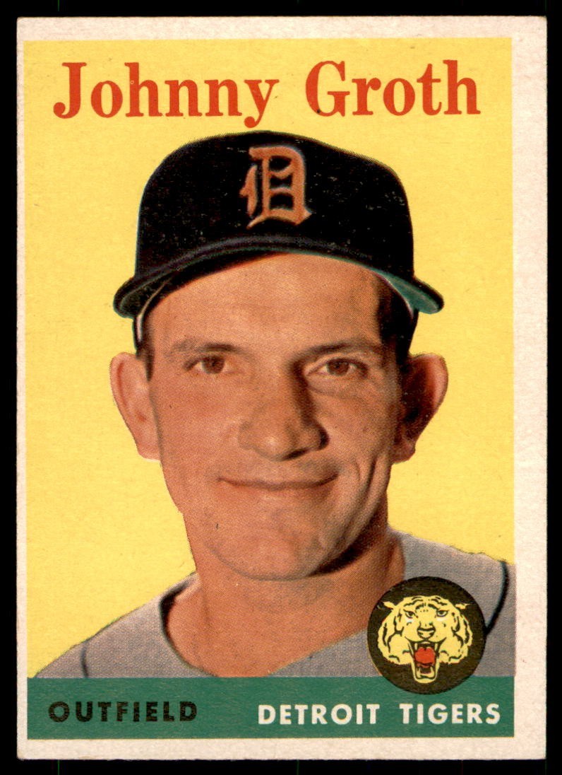 1958 Topps #262 JOHNNY GROTH Detroit Tigers EX-EX+