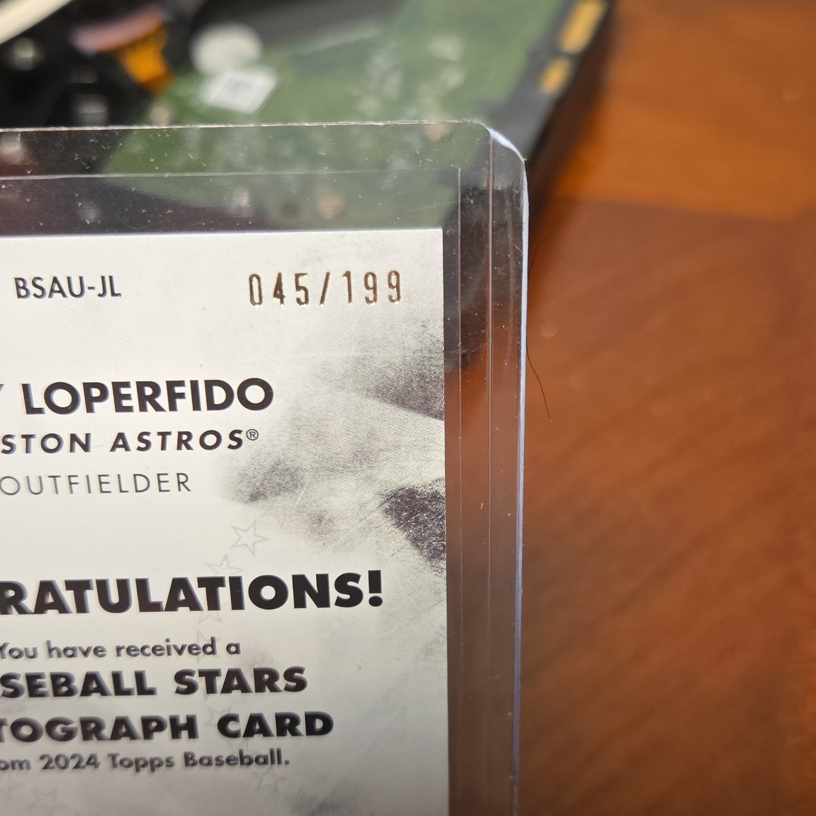 2024 Topps Update Joey Loperfido #BSAU-JL RC Baseball Stars Auto Black /199