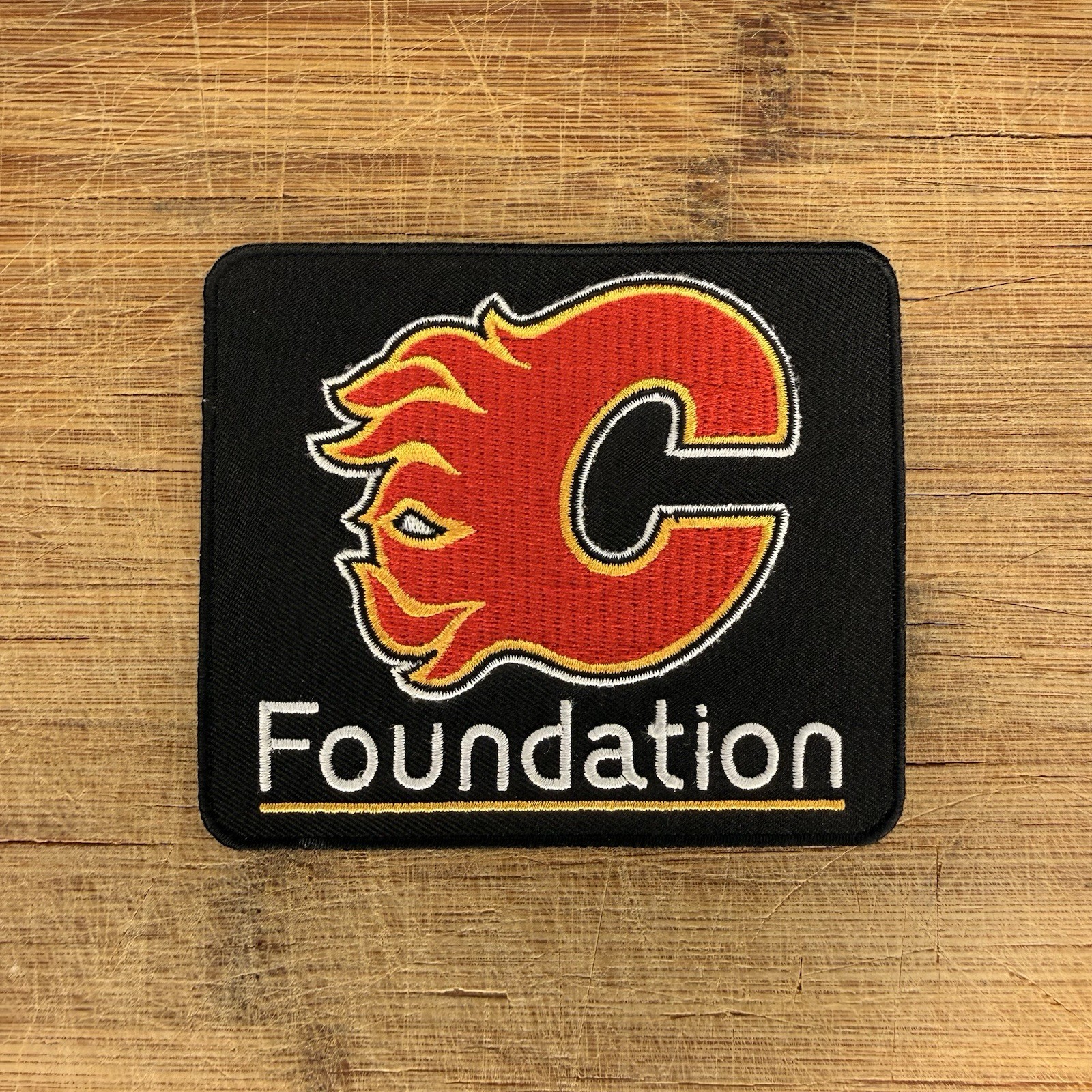 Calgary Flames Foundation NHL Logo 4×3.5in Embroidered Patch