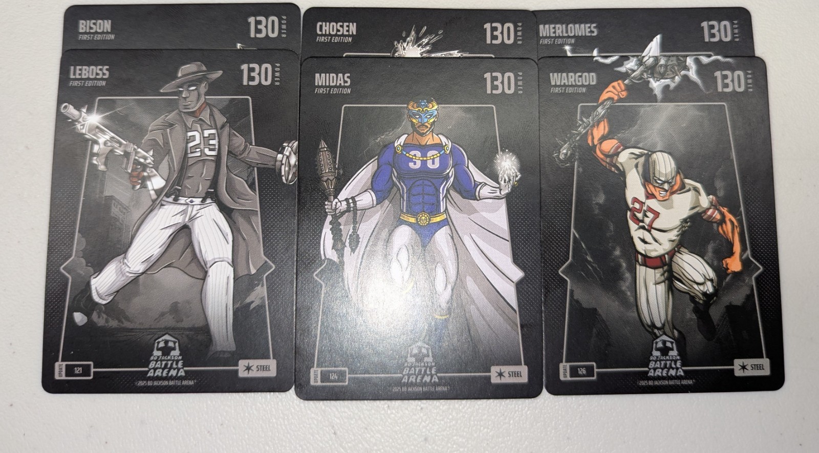 Bo Jackson Battle Arena Update Pick Your Card STEEL 130 -85 Power