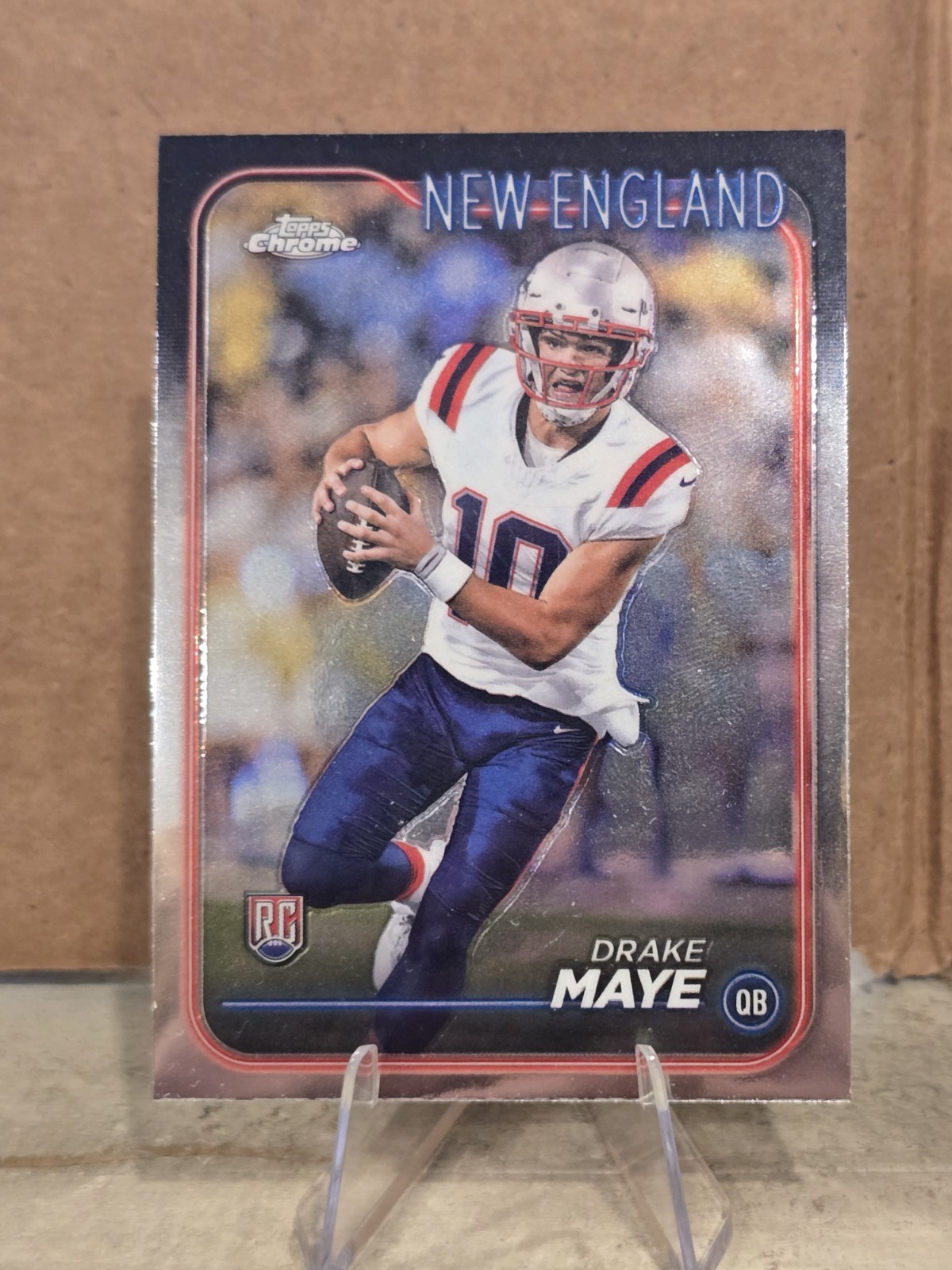 DRAKE MAYE 2024 Topps Chrome RC New England Patriots No. 203