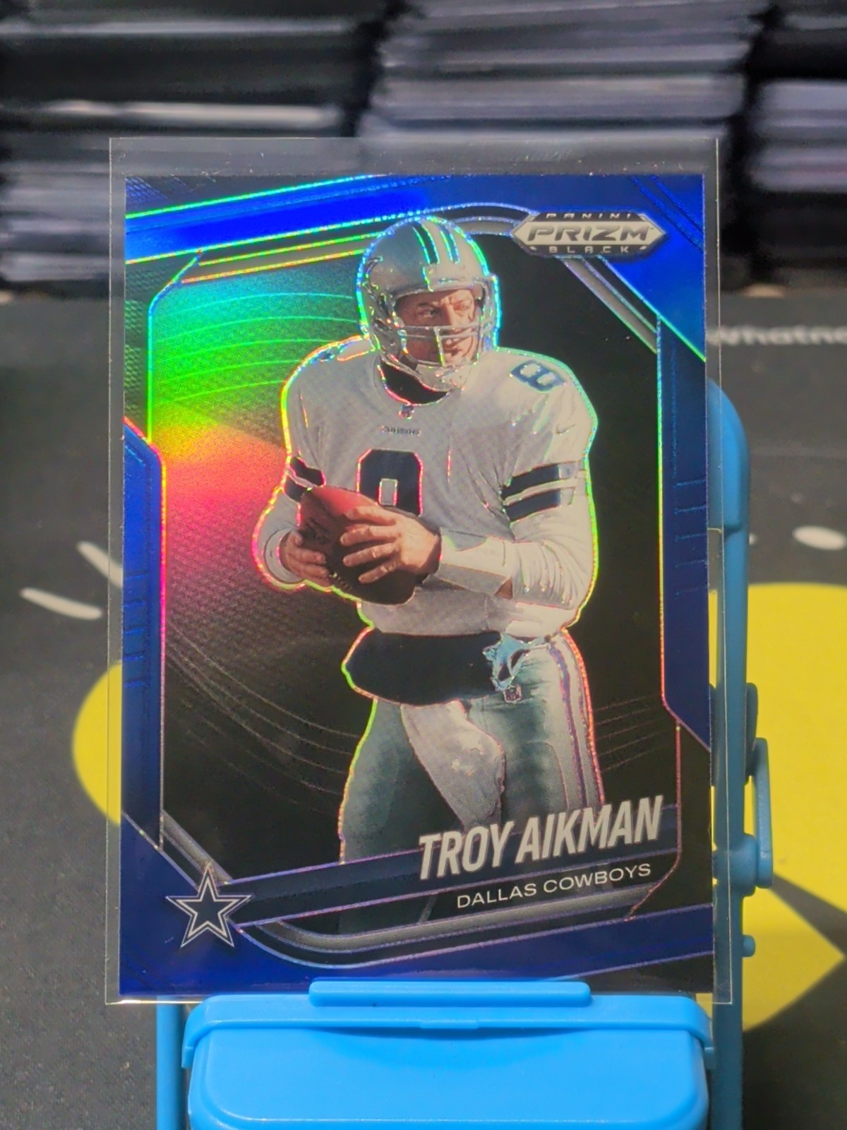 2025 Panini Prizm Black Football Troy Aikman True Blue COLORMATCH /199 🔥🔥