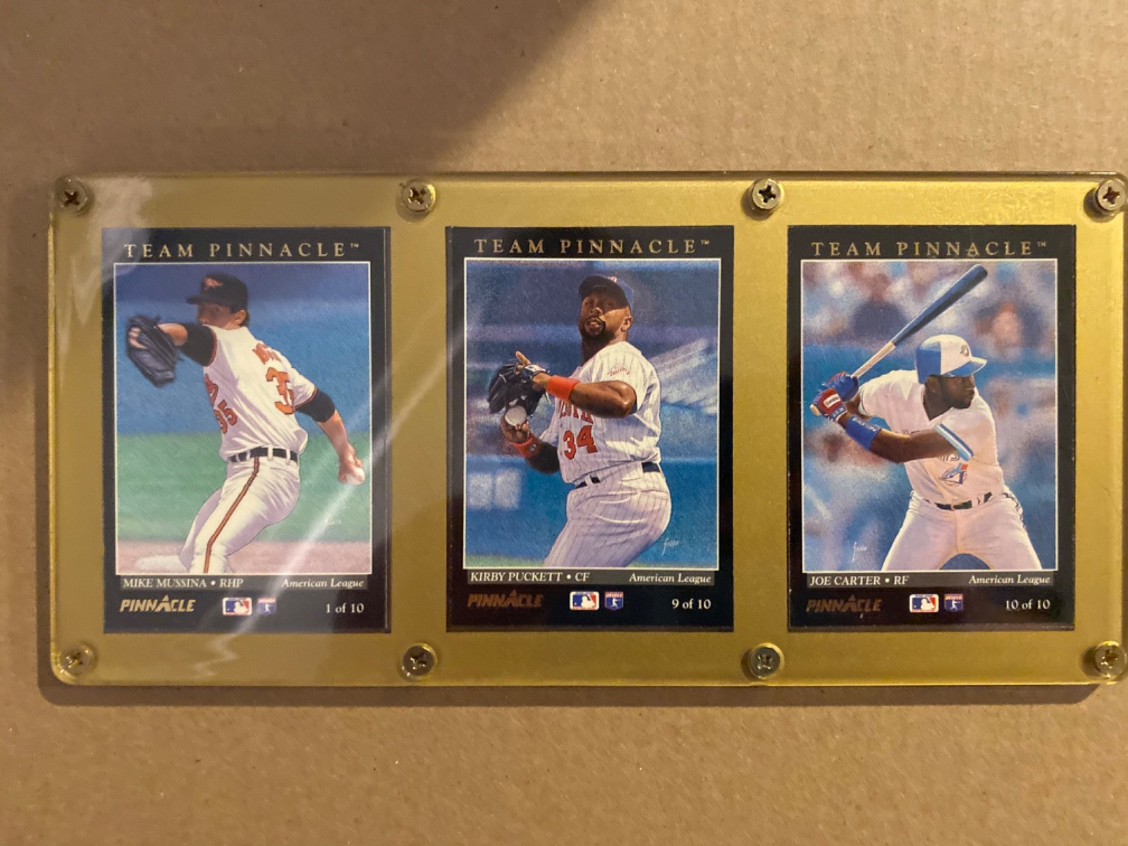 1993 MLB Team pinnacle 5 card assortment as shown / vintage