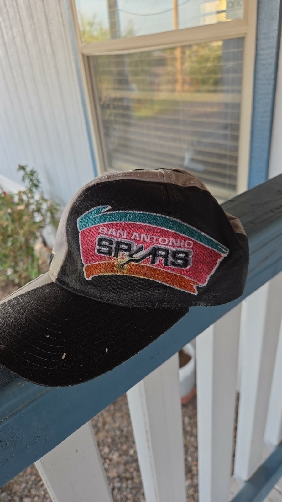 Vintage 90s San Antonio Spurs Side Wave NBA Snapback Hat Cap Starter Rare Swirl