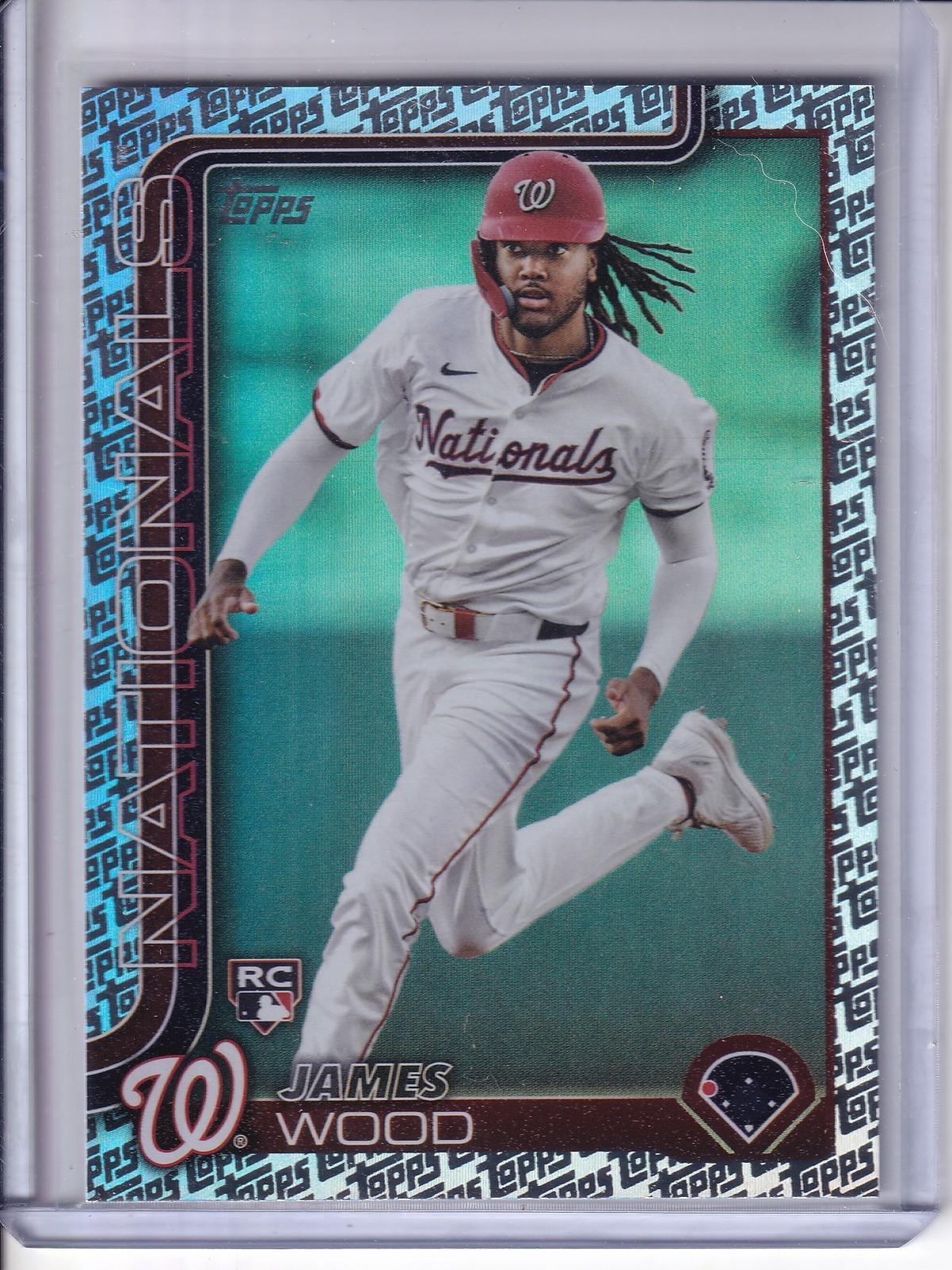 2025 Topps Series 1 James Wood RC #181 Topps Logo Foil – Fanatics Exclusive