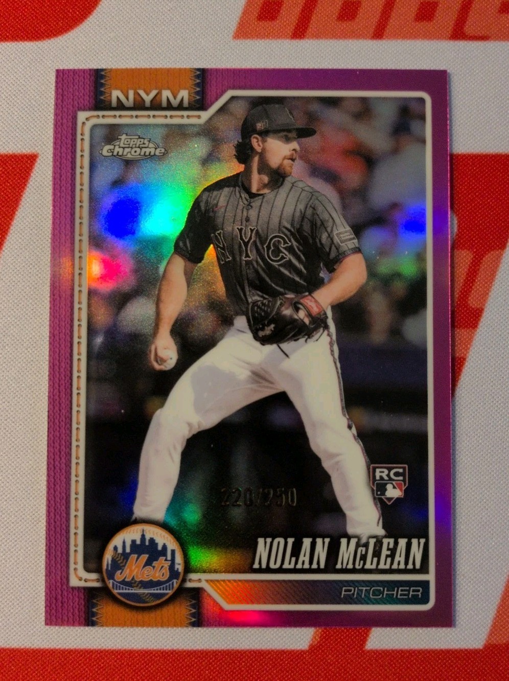 2026 Topps Chrome Nolan McLean Pink /250