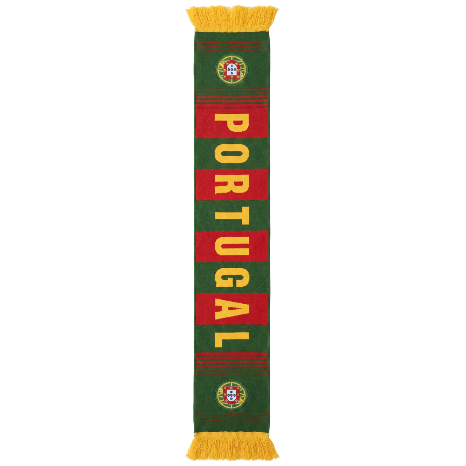 J4K Inc Portugal Soccer Scarf 67x7in 100% Acrylic Double-Sided Fringe