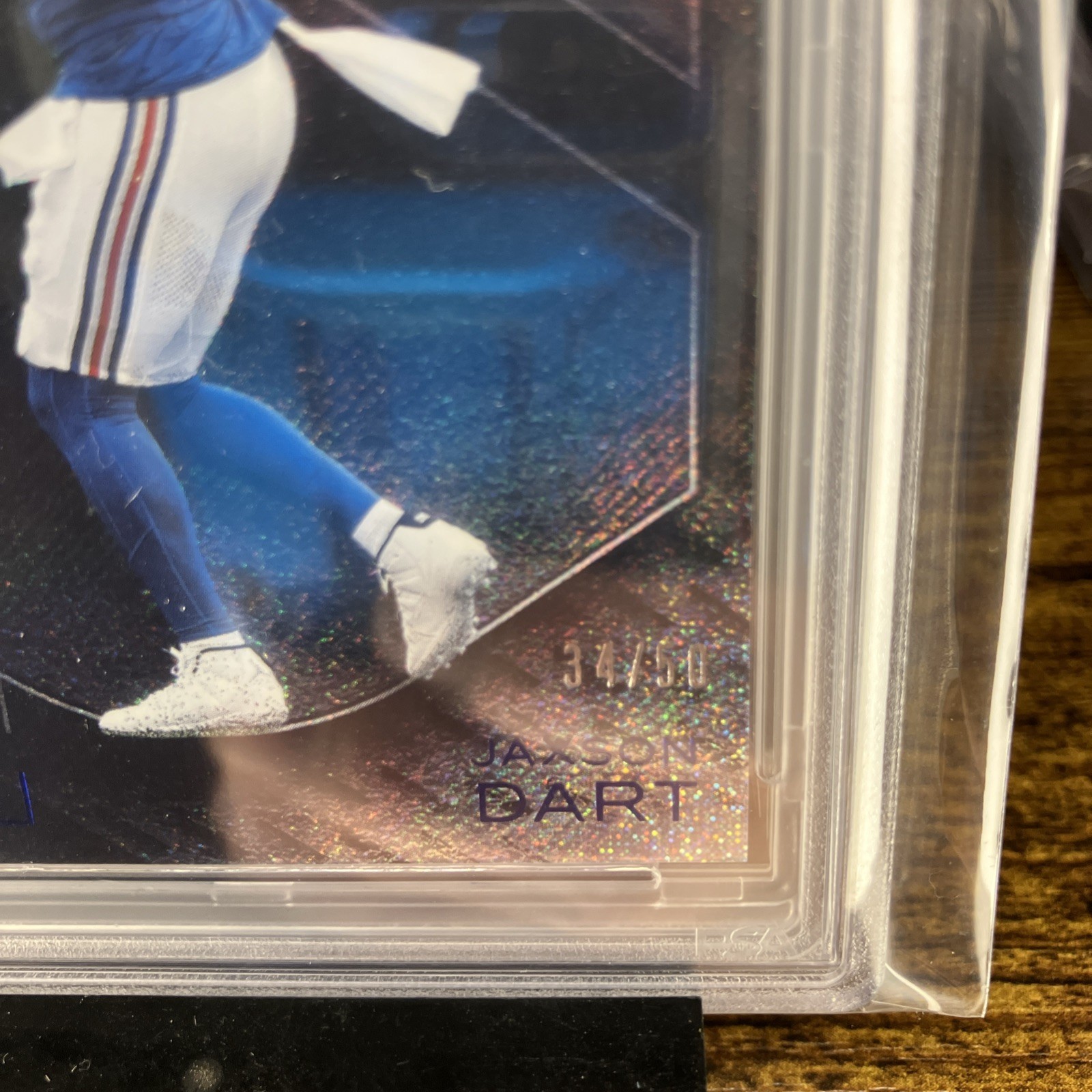 2025 PANINI BLACK – JAXSON DART – PSA 9 ROOKIE – BLUE – 26/50 – #150 🔥