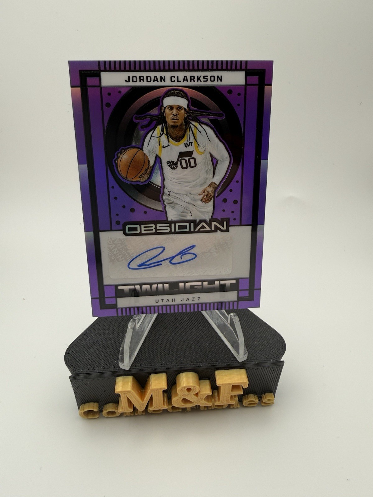 2024-25 Obsidian Jordan Clarkson Twilight Auto Autograph Purple #/49 – Jazz