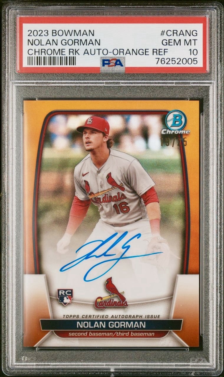 2023 Bowman Nolan Gorman Auto Orange /25