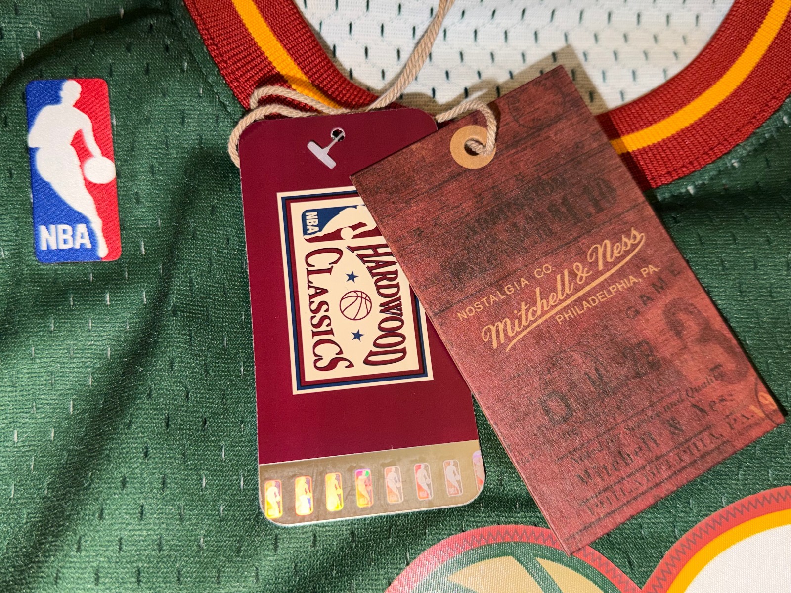 Men’s Big & Tall Shawn Kemp 1995-96 Mitchell & Ness Supersonics Swingman Jersey