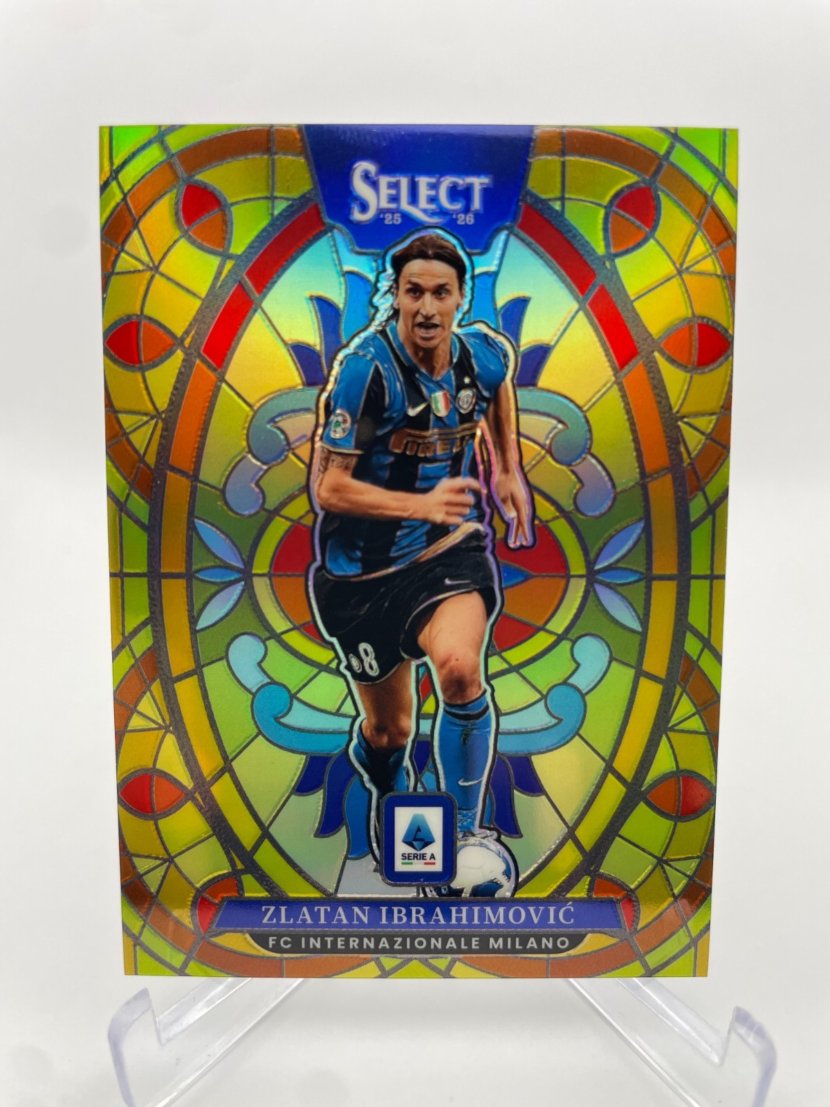 Zlatan Ibrahimovic Inter Milan 25/26 Panini Select Serie A Stained Glass SSP