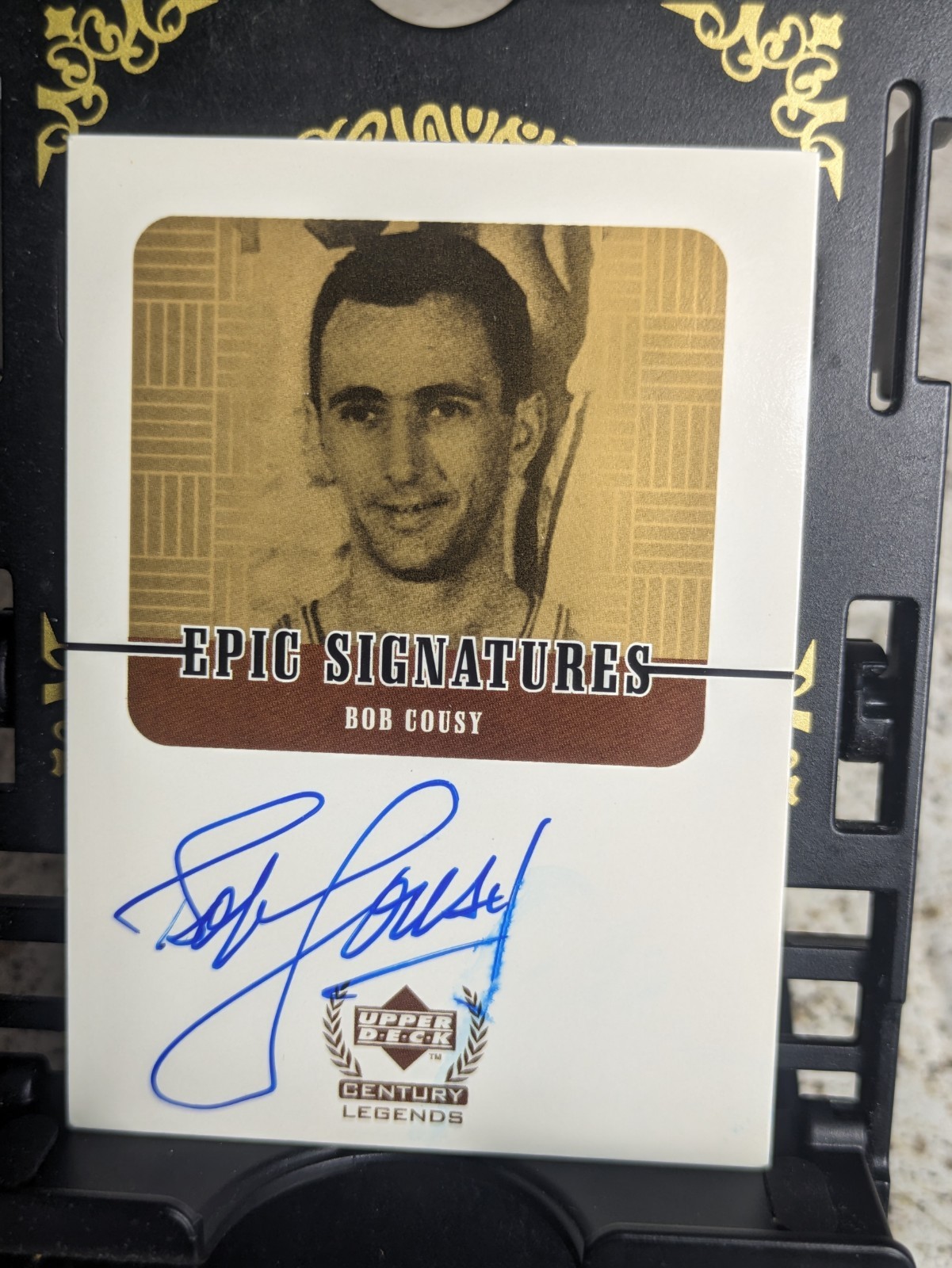 1998-99 Upper Deck Century Legends – Epic Signatures Bob Cousy #BC Century x/100