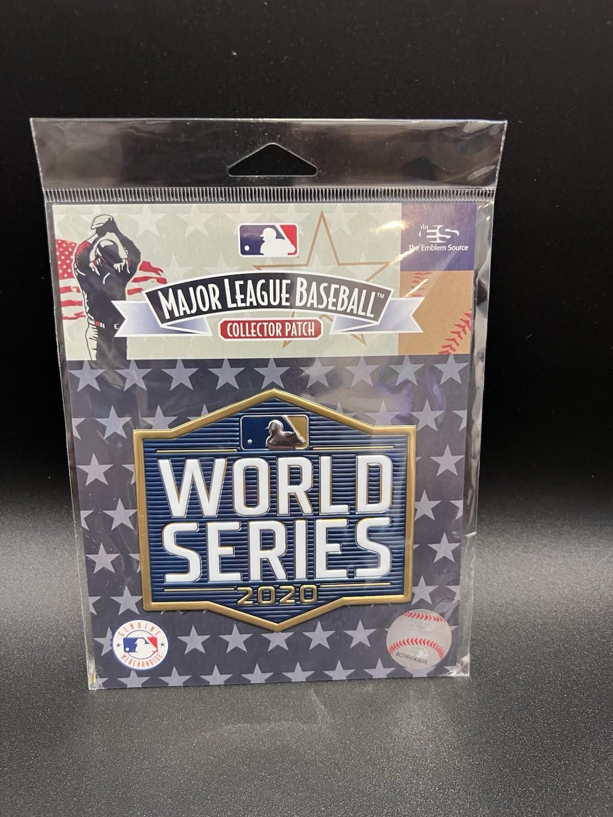Official 2020 MLB World Series Patch Dodgers Rays Sealed Emblem Source