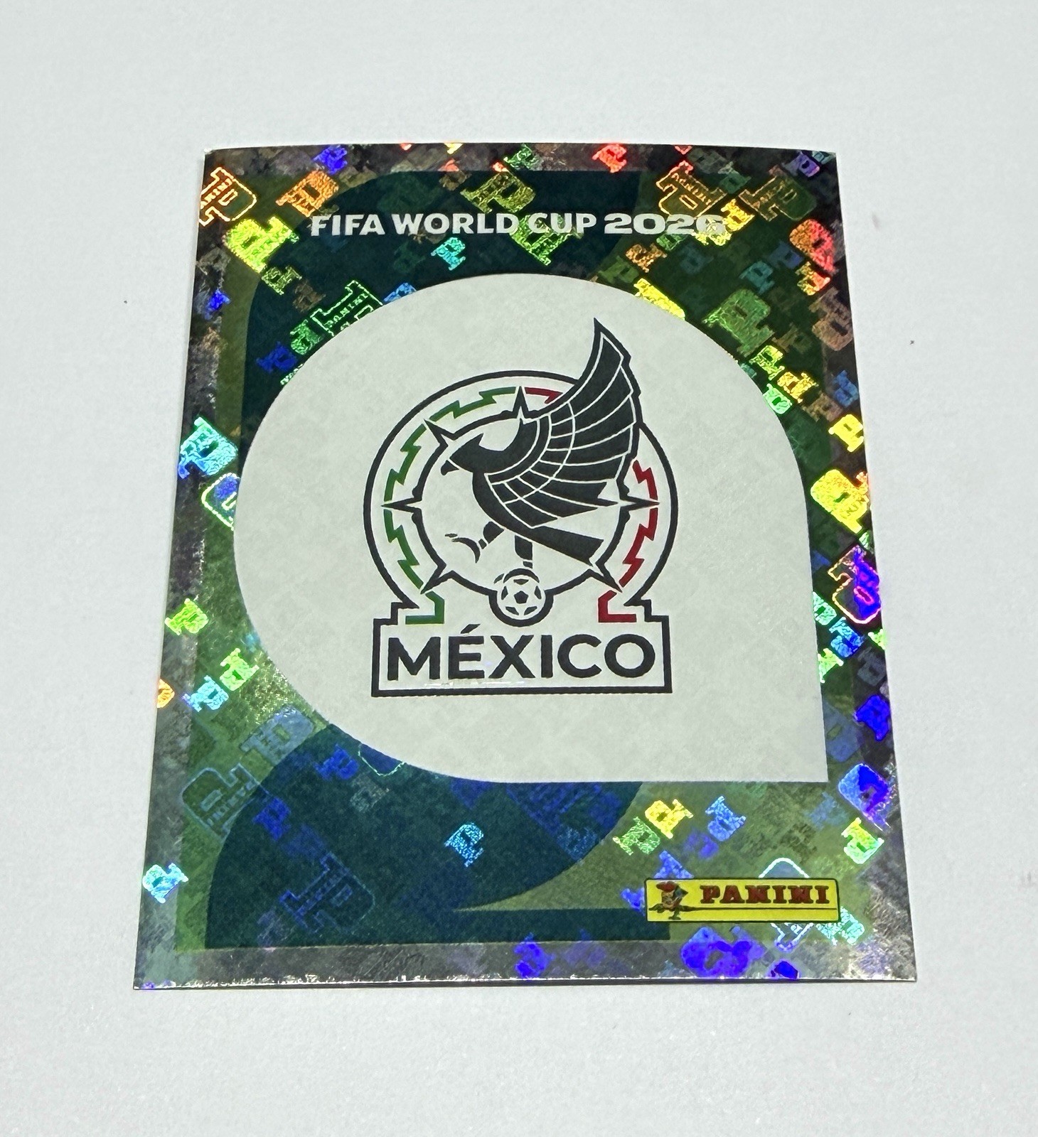 Sticker Panini World Cup 2026 Mexico Badge Holographic Sticker MEX 1 Logo