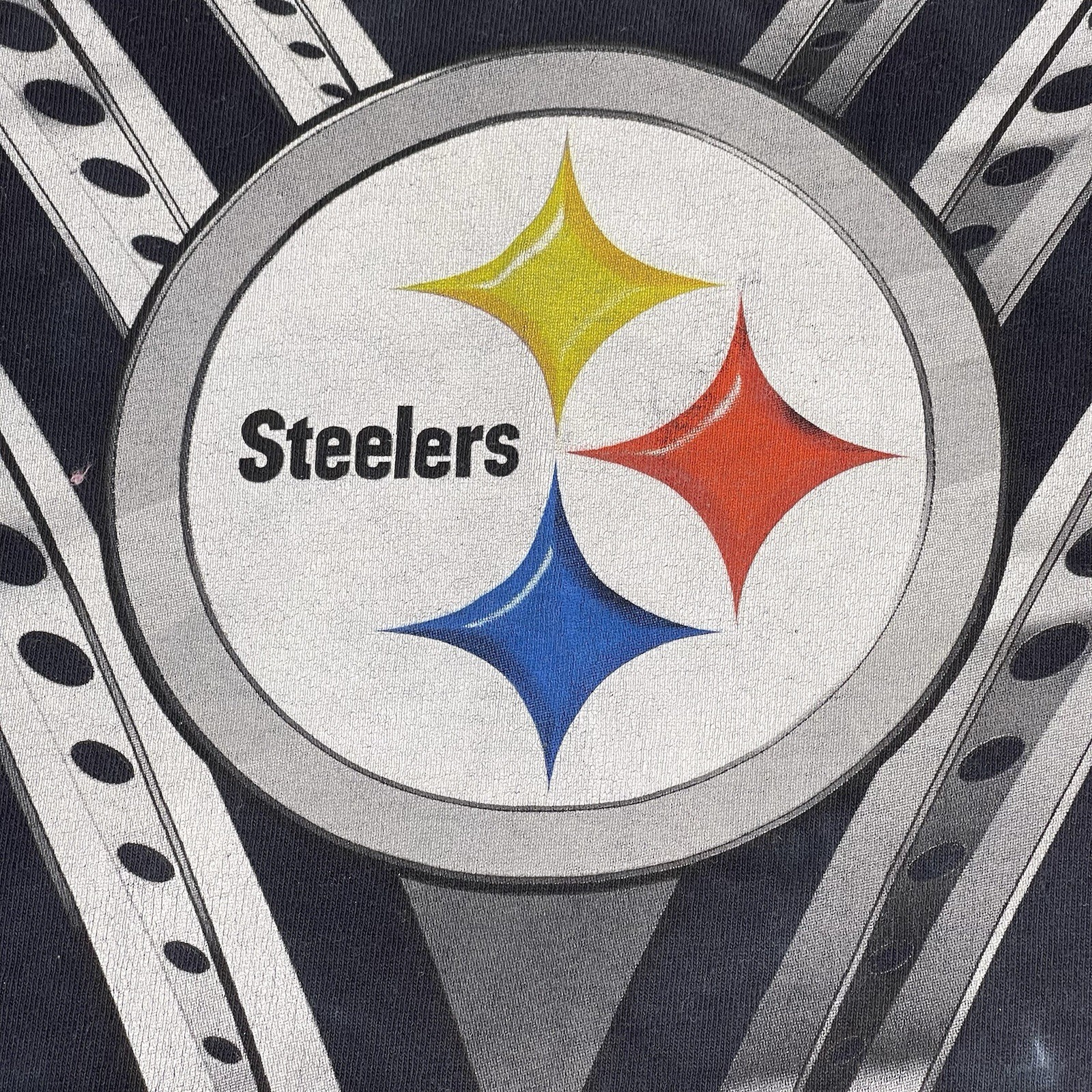 Majestic NFL Pittsburgh Steelers Tie Dye Mens 2XL Tall Tshirt