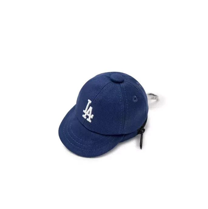 MLB Korea Basic Ball Cap Pouch Keyring Los Angeles Dodgers Indigo 3APOB015N