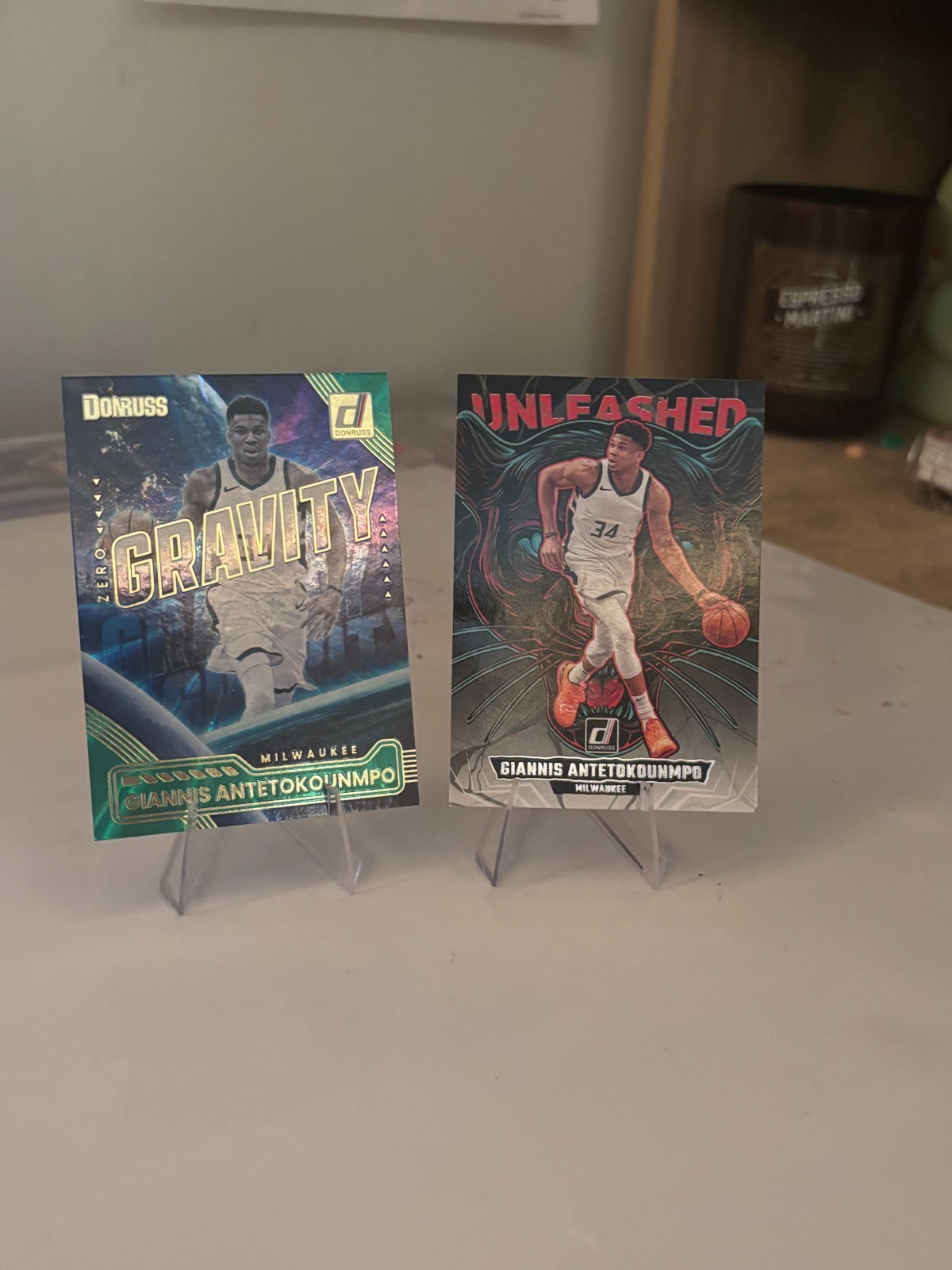 2025-26 Panini Donruss Giannis Antetokounmpo (2) Card Lot Unleashed & Gravity